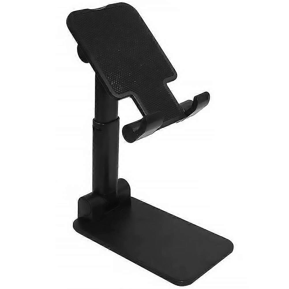 Desktop Mobile Holder Stand Foldable Phone Bracket Simple and Practical Watching Videos Black 1Set