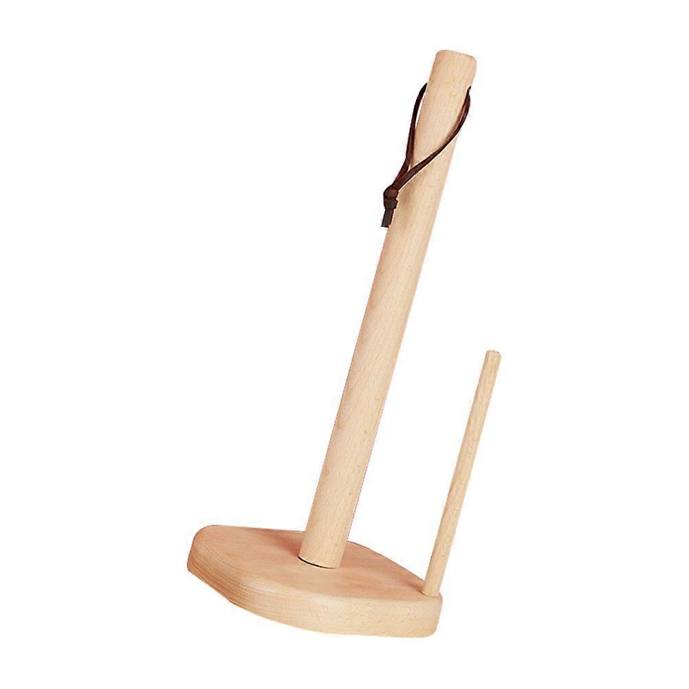 Paper Towel Holder Stand Vertical Japanese Paper Roll Storage Rack Simple Design for Home Use Beige 31x13cm 1Set