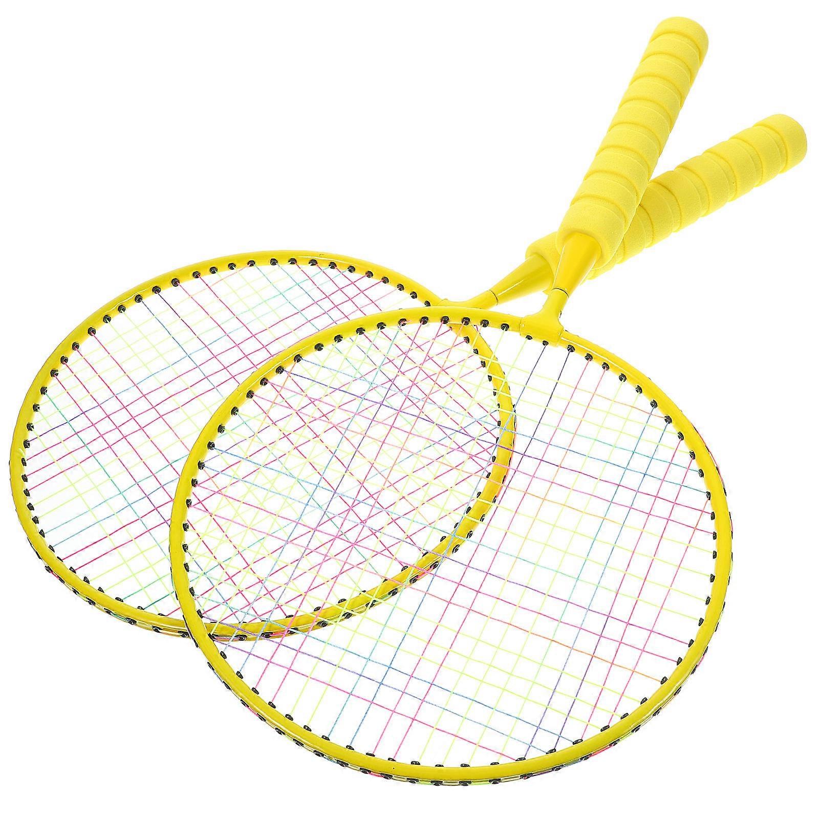 Raquette de badminton pour débutants Coordination œil-main Activités de plein air pour enfants 54X21CM 1Set