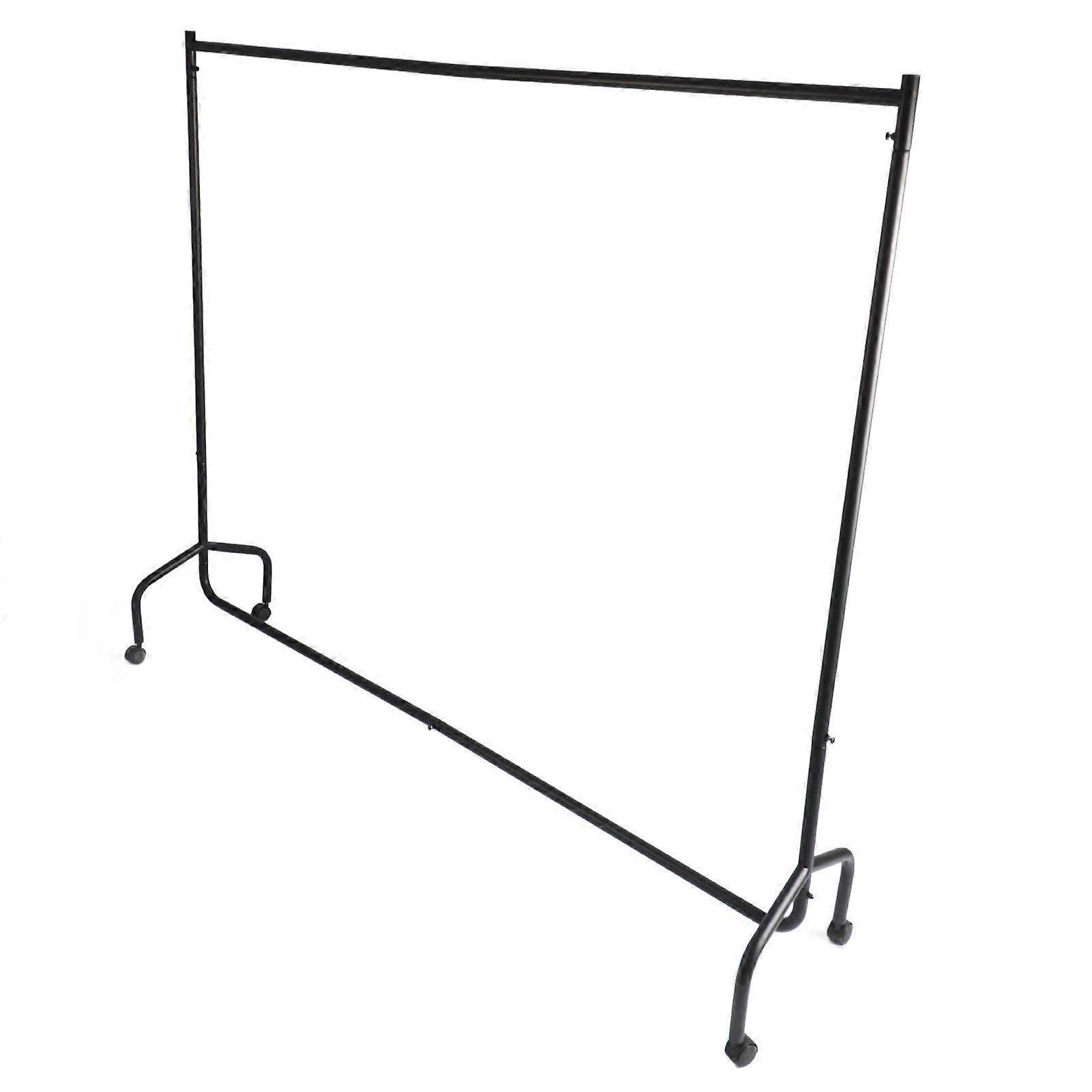 1.8m Long Heavy Duty Metal Clothes Rail, Rolling Clothing Display Rack for Home and Shop
