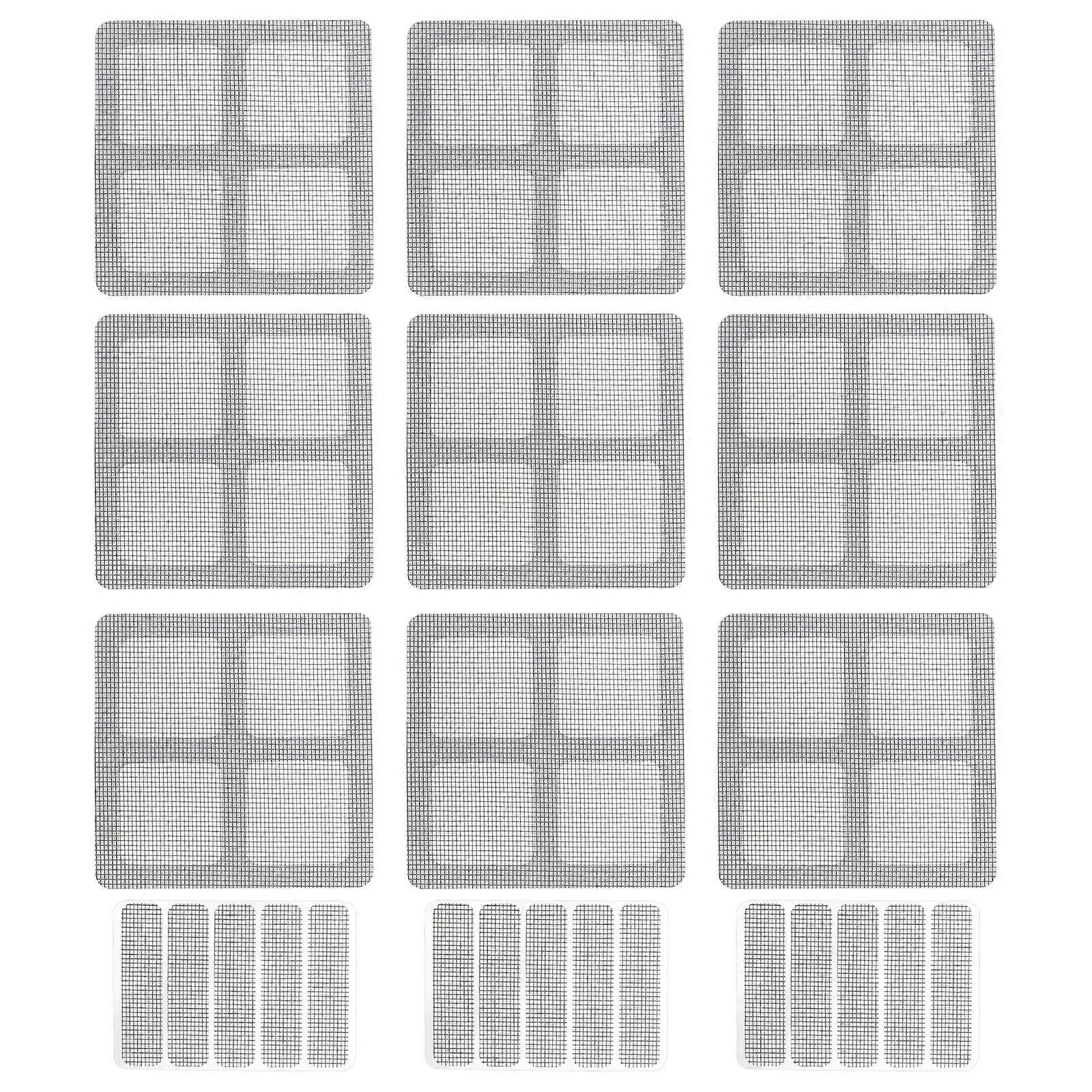 Screen Patches for Door Window Screen Insect-Proof and Air Permeable 8.8x6.2cm 12Pcs