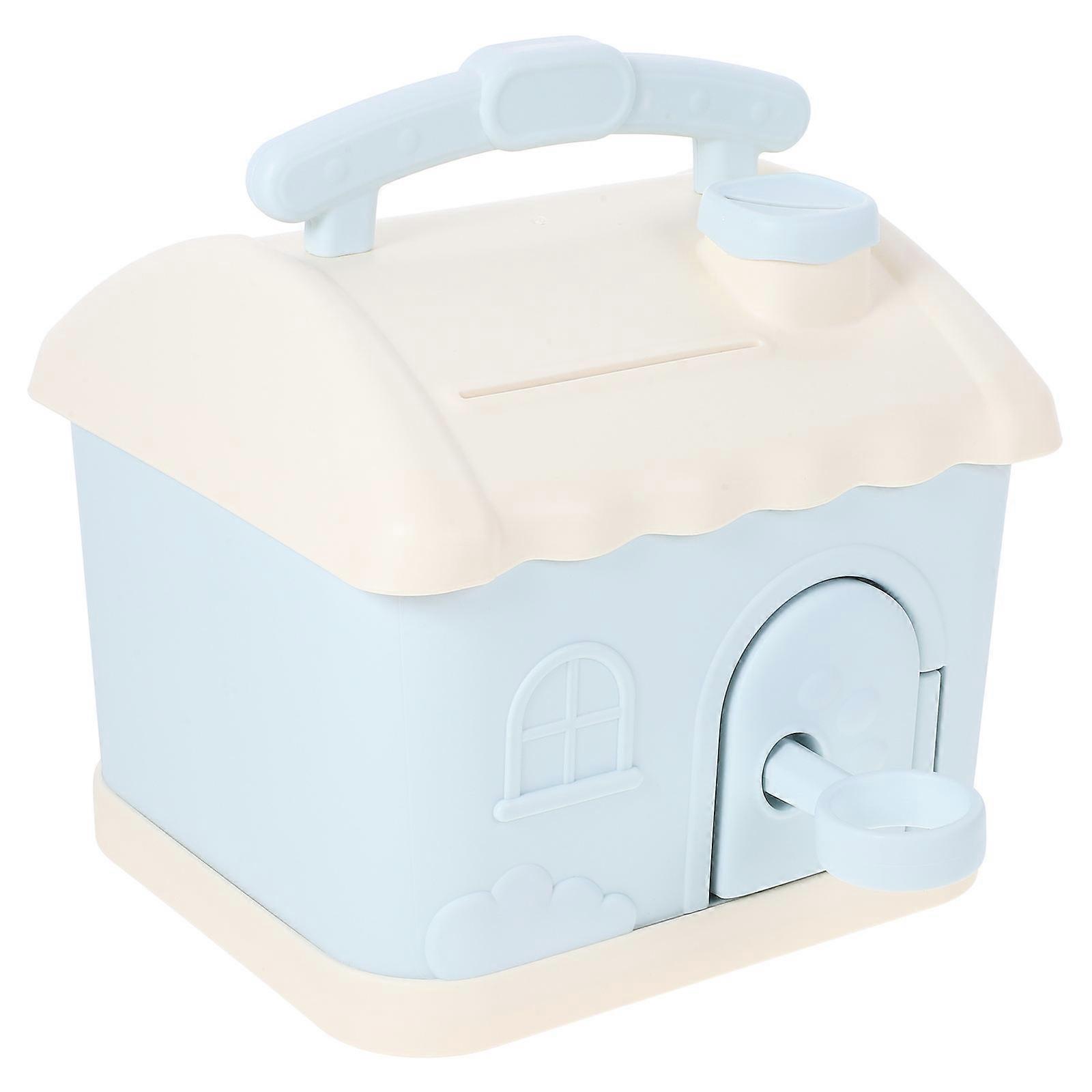 Cute Money Box Cottage Piggy Bank for Children Coin Storage Table or Bookshelf Placement 18x17.5cm Shape 1Pack