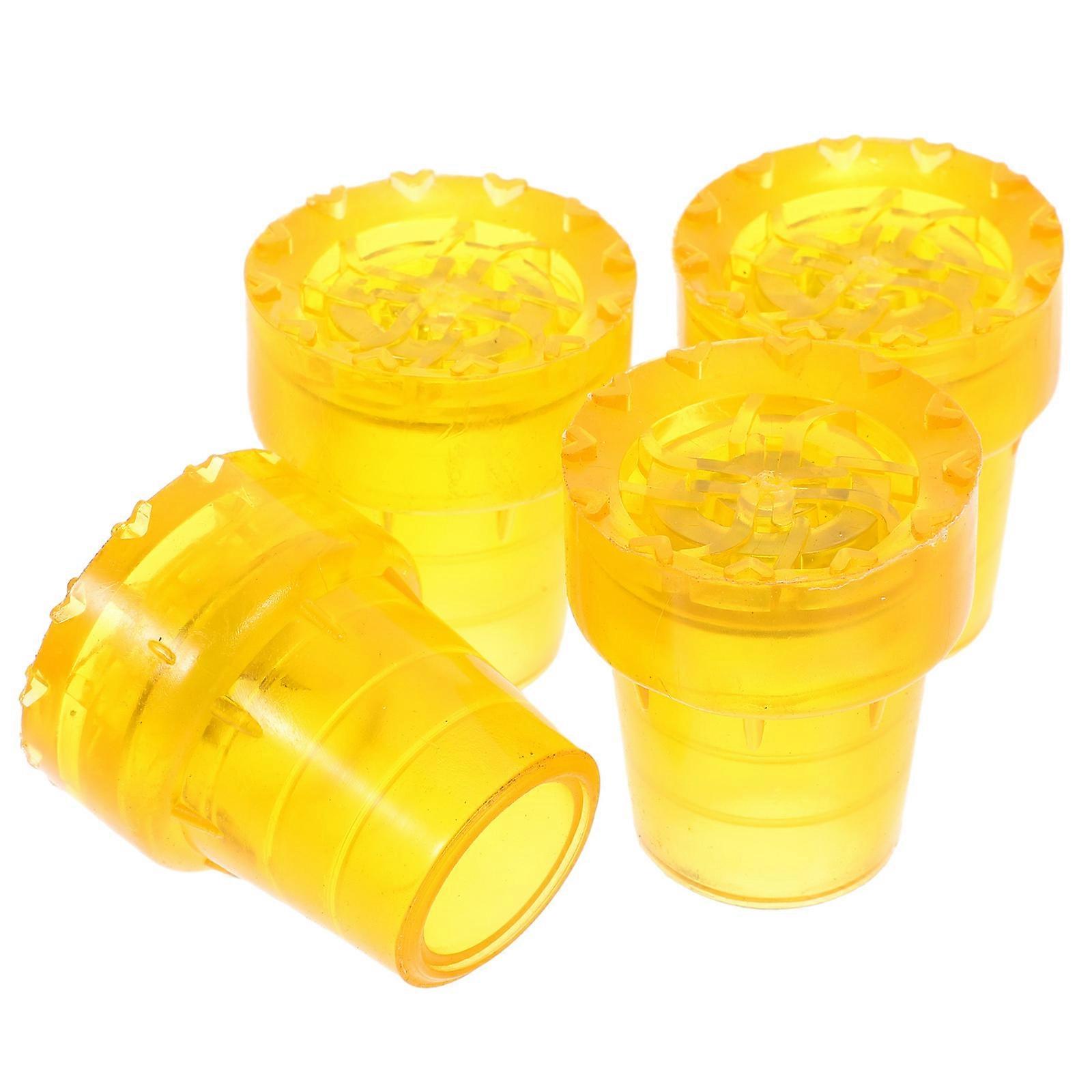 4pcs Nonskid Cane Tips, Durable Crutch Replacement for Walking Sticks, Lightweight Flexible Protectors for Enhanced Grip and Stability on Various