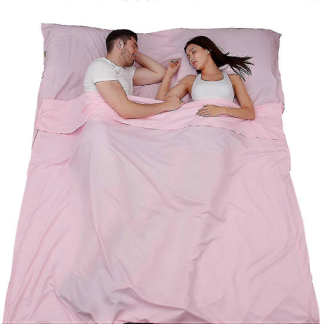 Lightweight Portable Microfibre Sleeping Bag Liner Travel Sheet for Camping, Hostels, and Transport