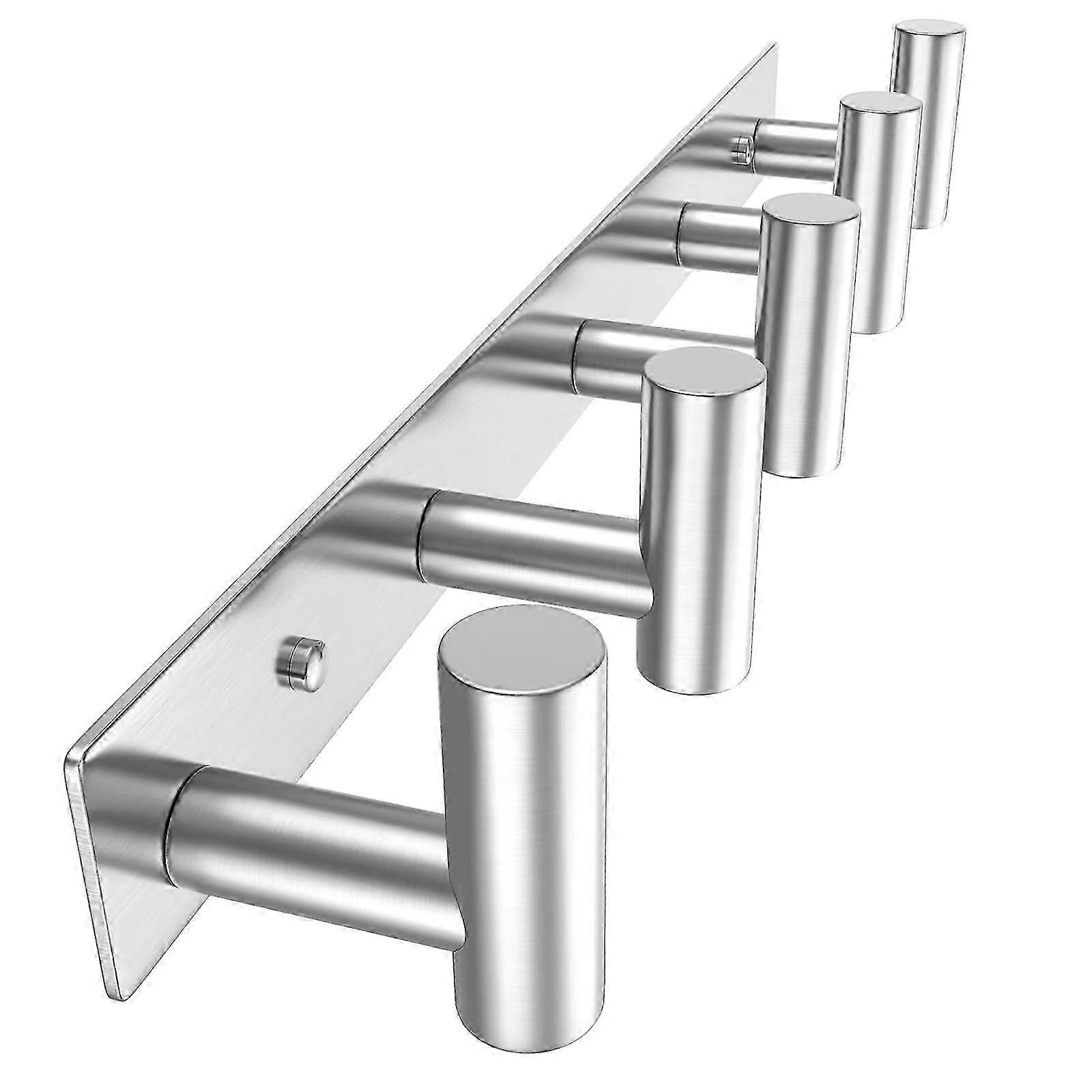 Stainless Steel Hook Wall Mount Rack for Organizing Your Bathroom Essentials