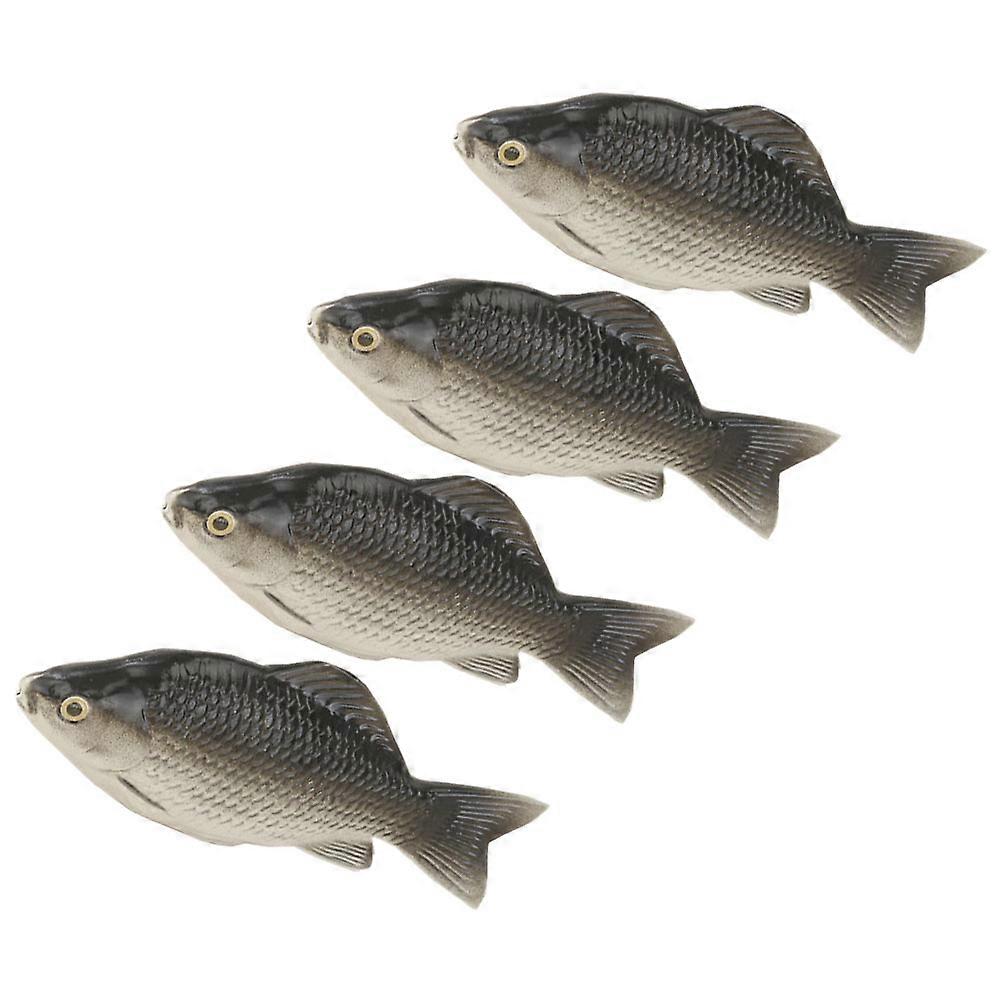 Simulation Realistic Fish Figurines For Educational Purposes Plastic And Foam 4Pcs