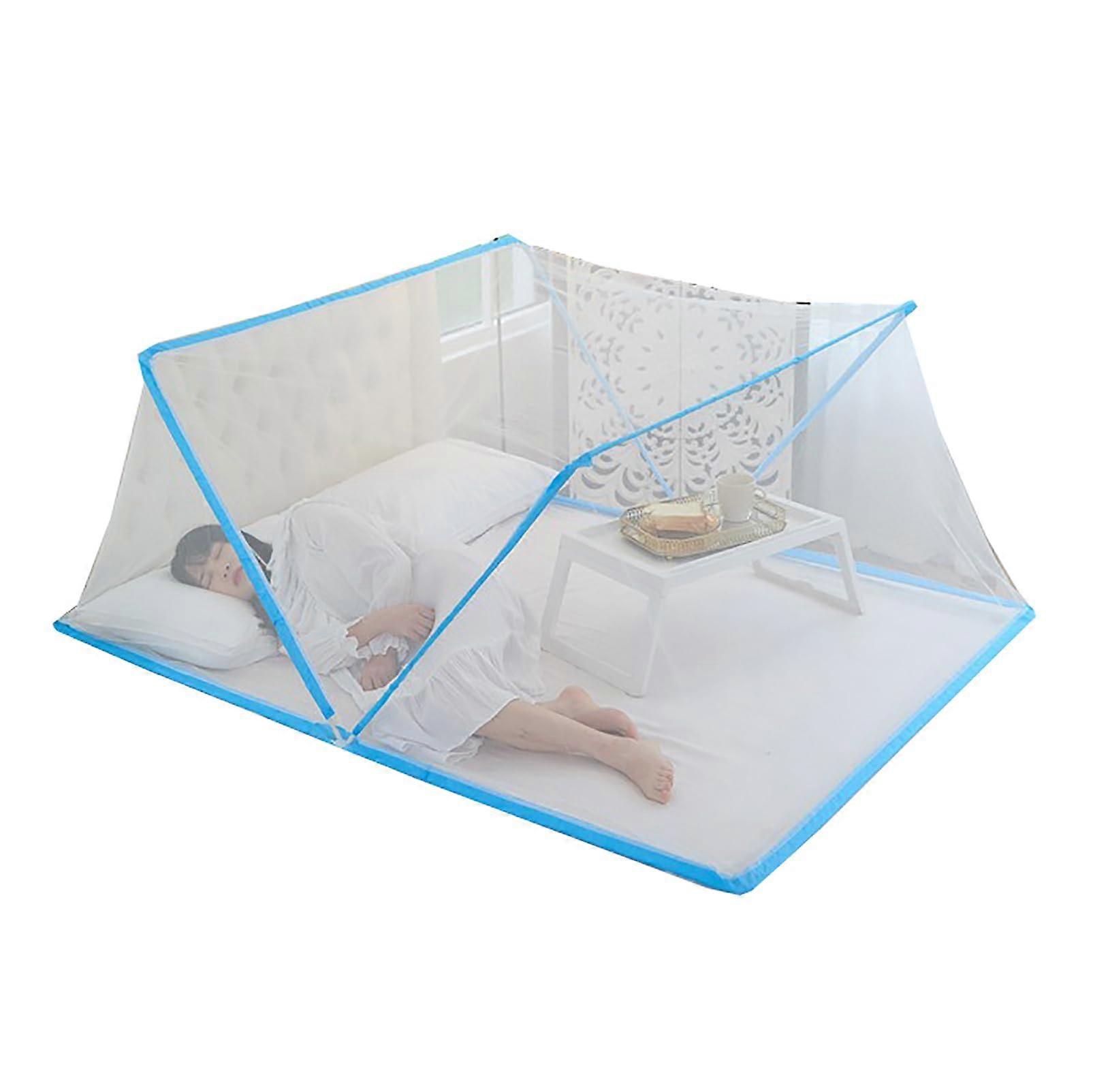 Pop Up Mosquito Net Tent for Beds Portable Foldable CT Net Canopy Single/Double Beds Easy Setup Insect Protection