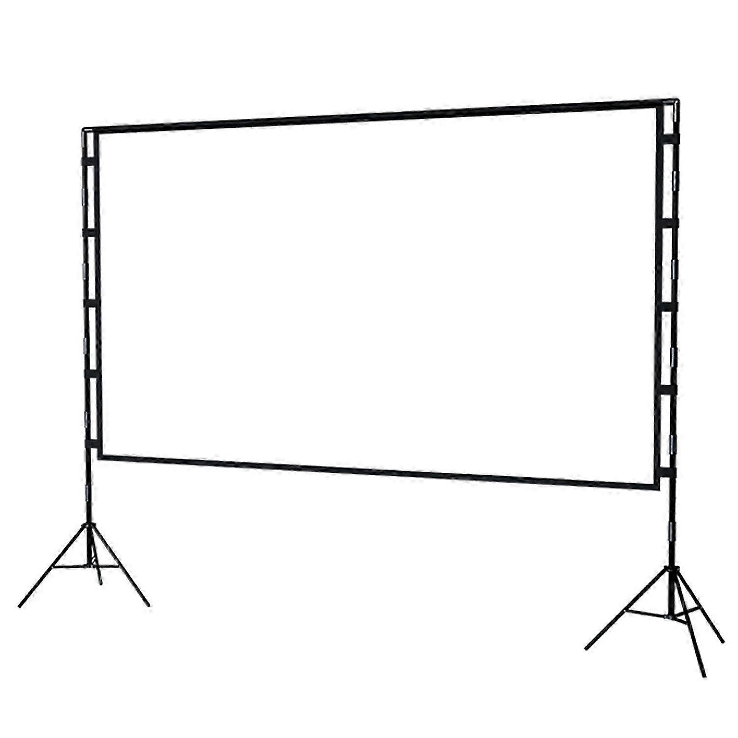 120-Inch 2.65mx1.5m Indoor Projection Screen 16:9 Movie Projector Screen with Stand and Storage