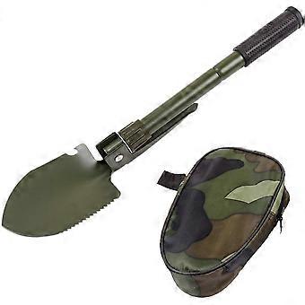 Pá de resgate multifuncional dobrável flexível Pá Pá dobrável Pá de emergência Dobrável, 40cm (braço verde (versão bússola)) ZeGoods