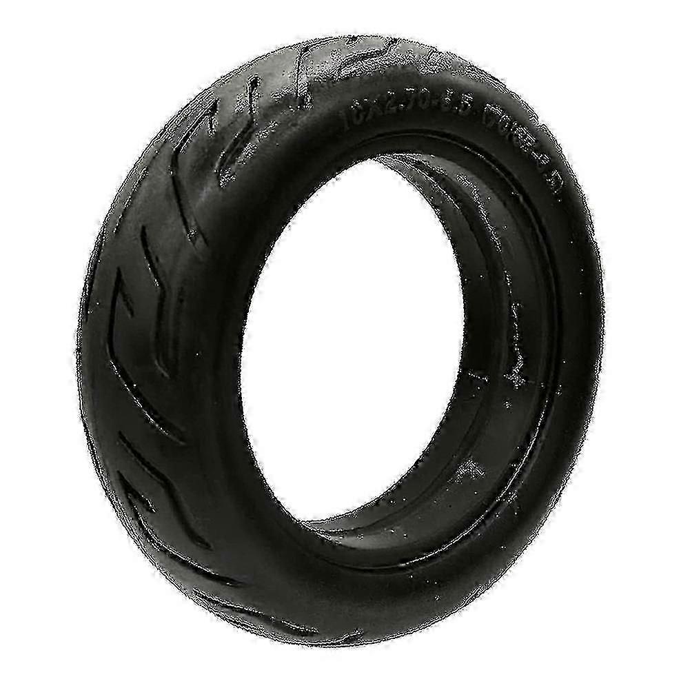 Solid Tire 10 Inch, 10x2.70-6.5 Airless Puncture-proof Design for Scooters