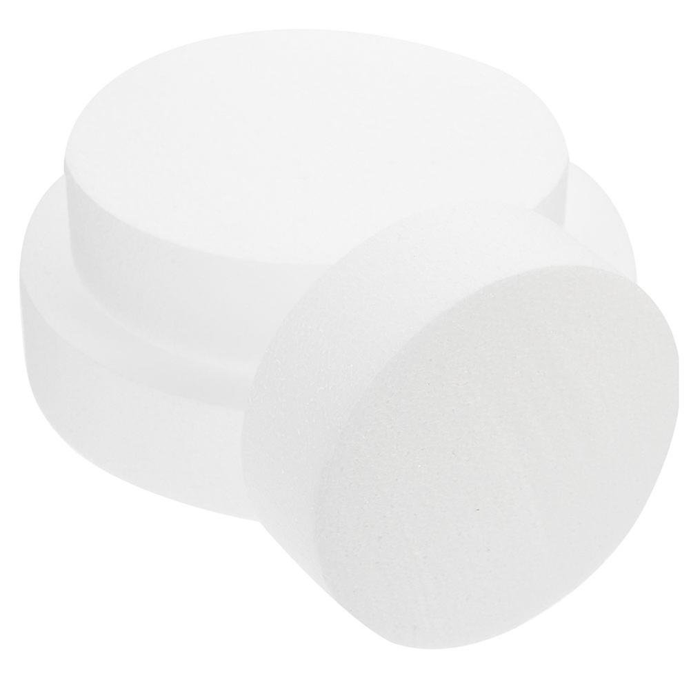 3pcs Reusable Foam Cake Dummy Models for Weddings Birthdays Special Occasions Lightweight Smooth Surface Easy Decorating Training Use