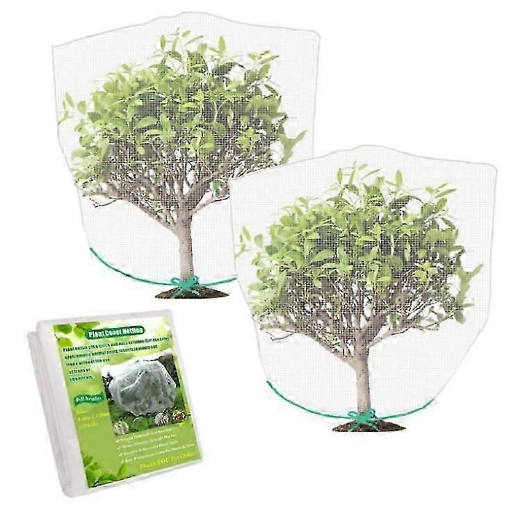2 Pack Garden Insect Netting Bird Protection Mesh Adjustable Size For Orchard Vegetable Patch Plant Protection