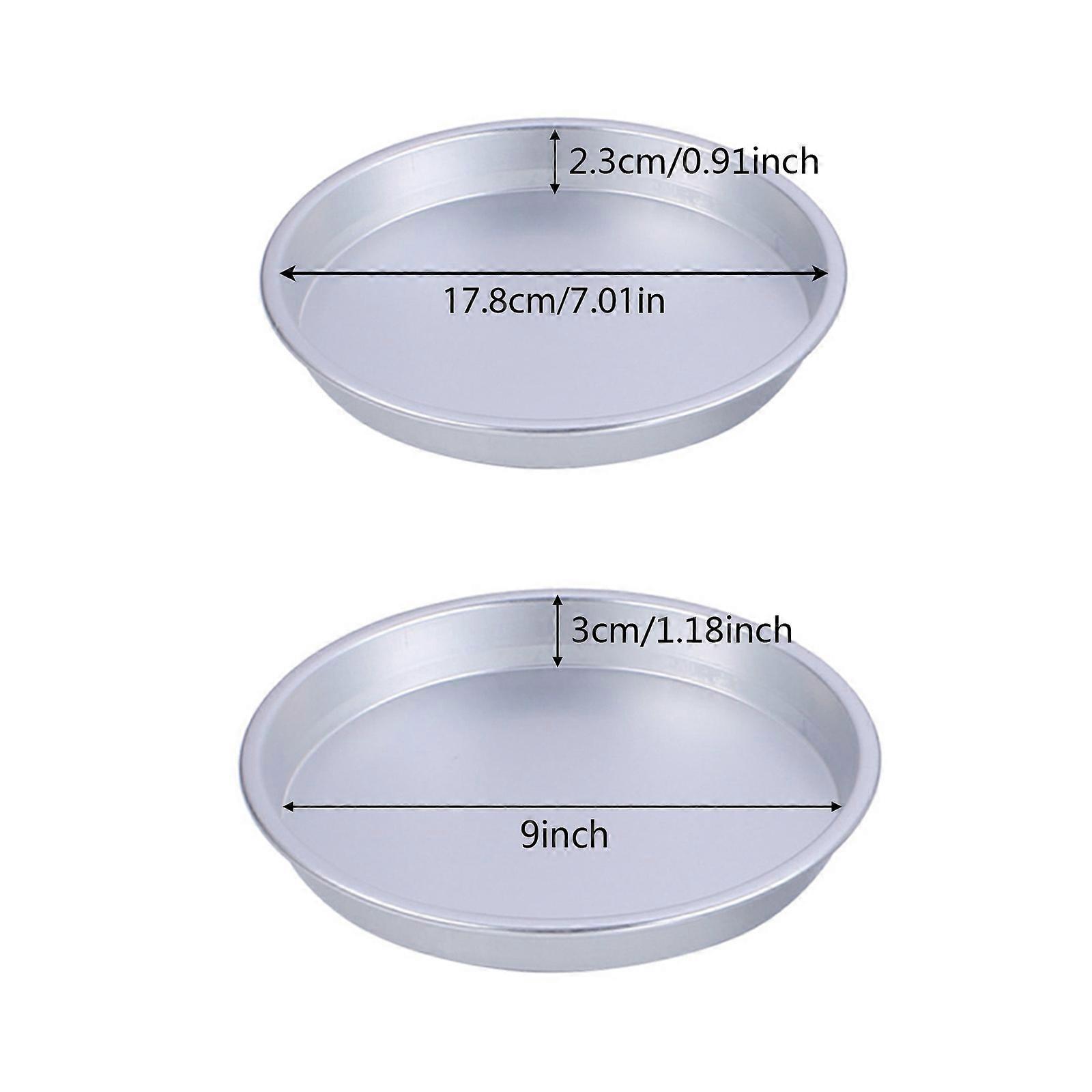 7/8 / 9 polegadas antiaderente Pizza Pan Liga de alumínio Bandeja de prato redondo Molde de bolo Cozinha 7 polegadas