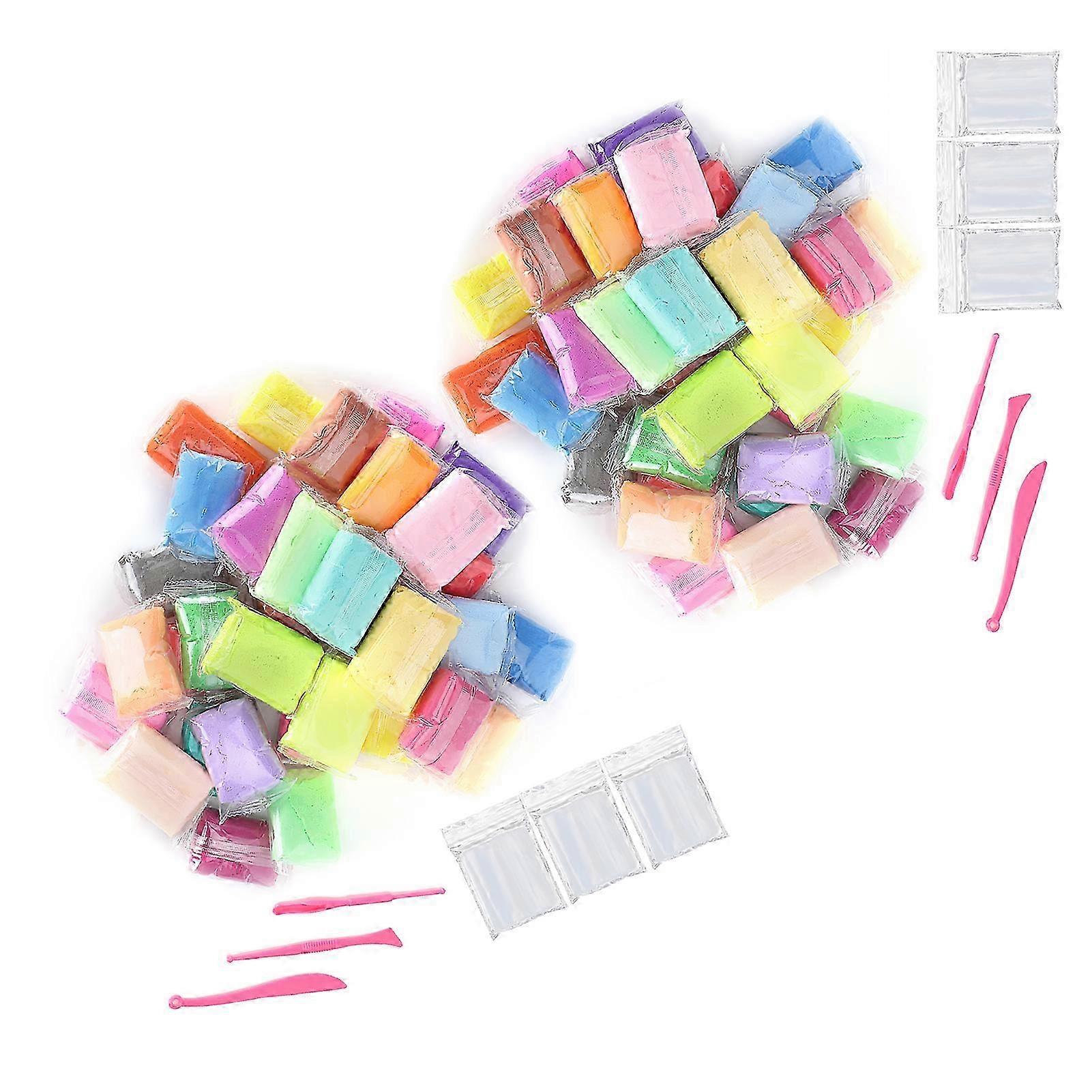 36色エアドライクレイ明るい色超軽量クレイ子供用DIY知育玩具