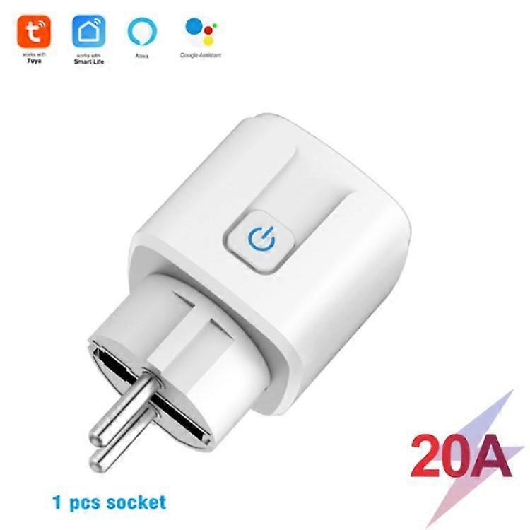 Smart Plug 16A/20A WiFi Socket Plug Compatible For Amazon Alexa Google Assistant