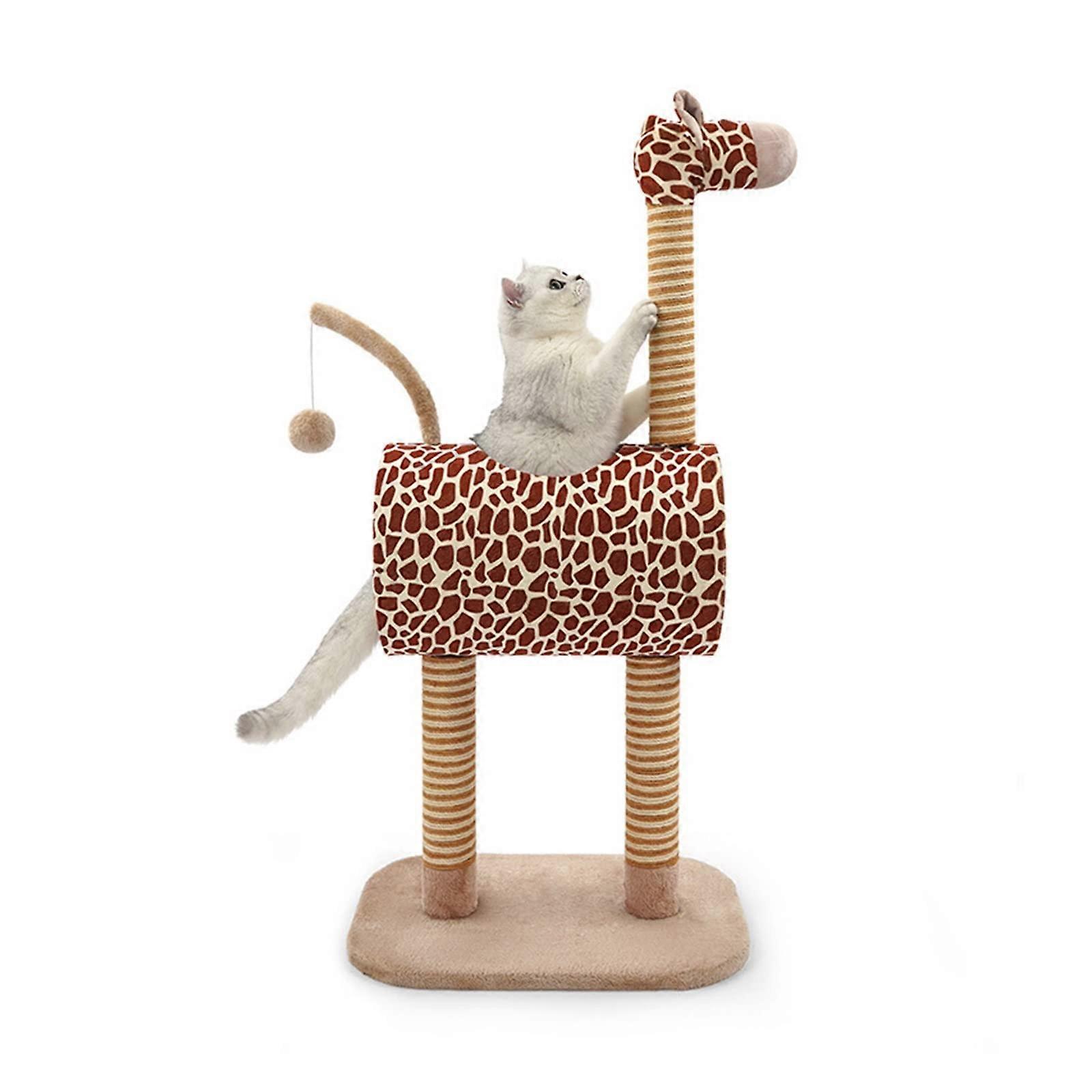 Cat Scratching Post Giraffe Cat Climbing Frame, Cat Litter, A Small NonOccupancy Cat Shelf, Cat Toy, Pet Supplies, Cozy Lying Surface