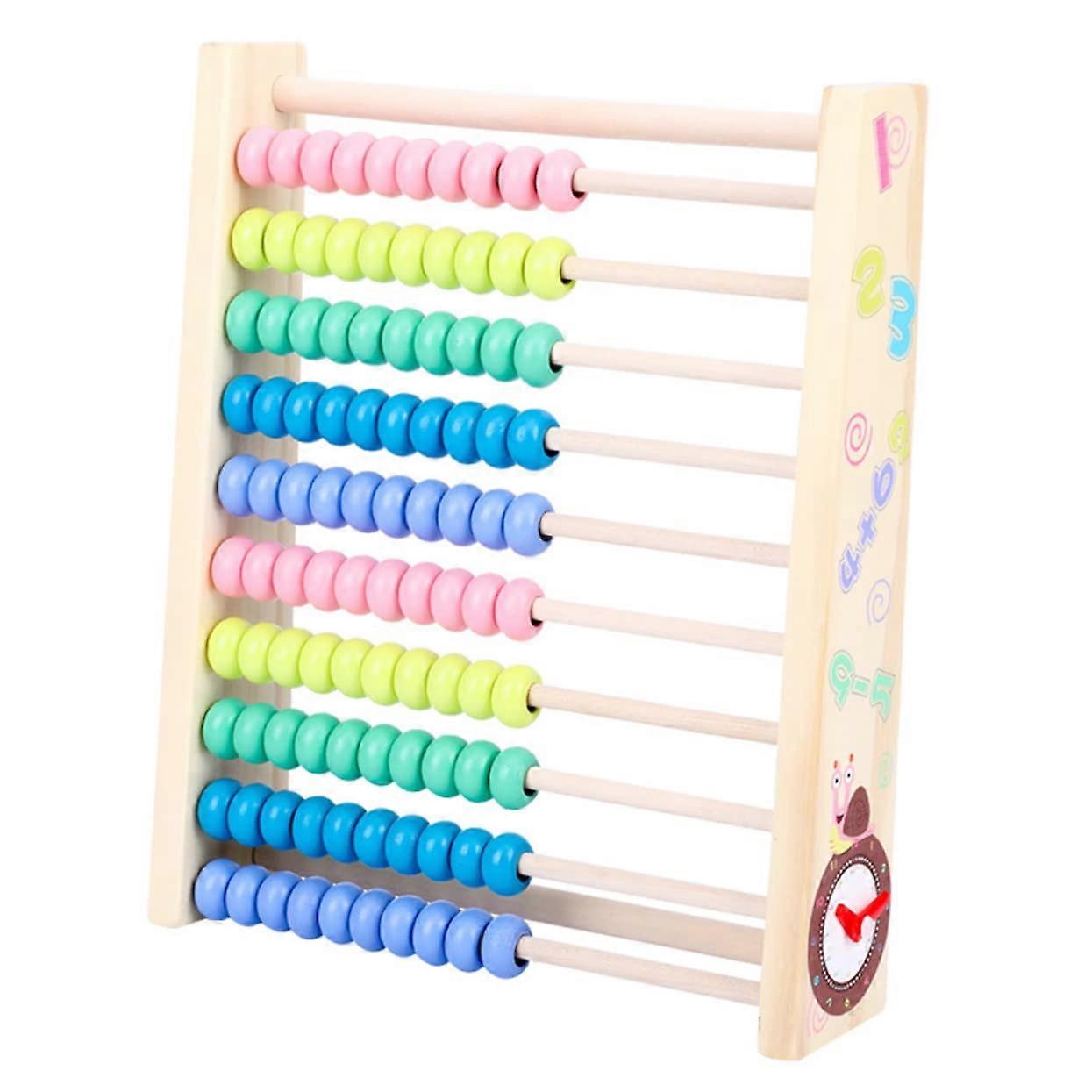 Wooden Abacus Frame Learning Toy with Drawing Board - Math Creativity Colors for Toddlers and Elementary Kids