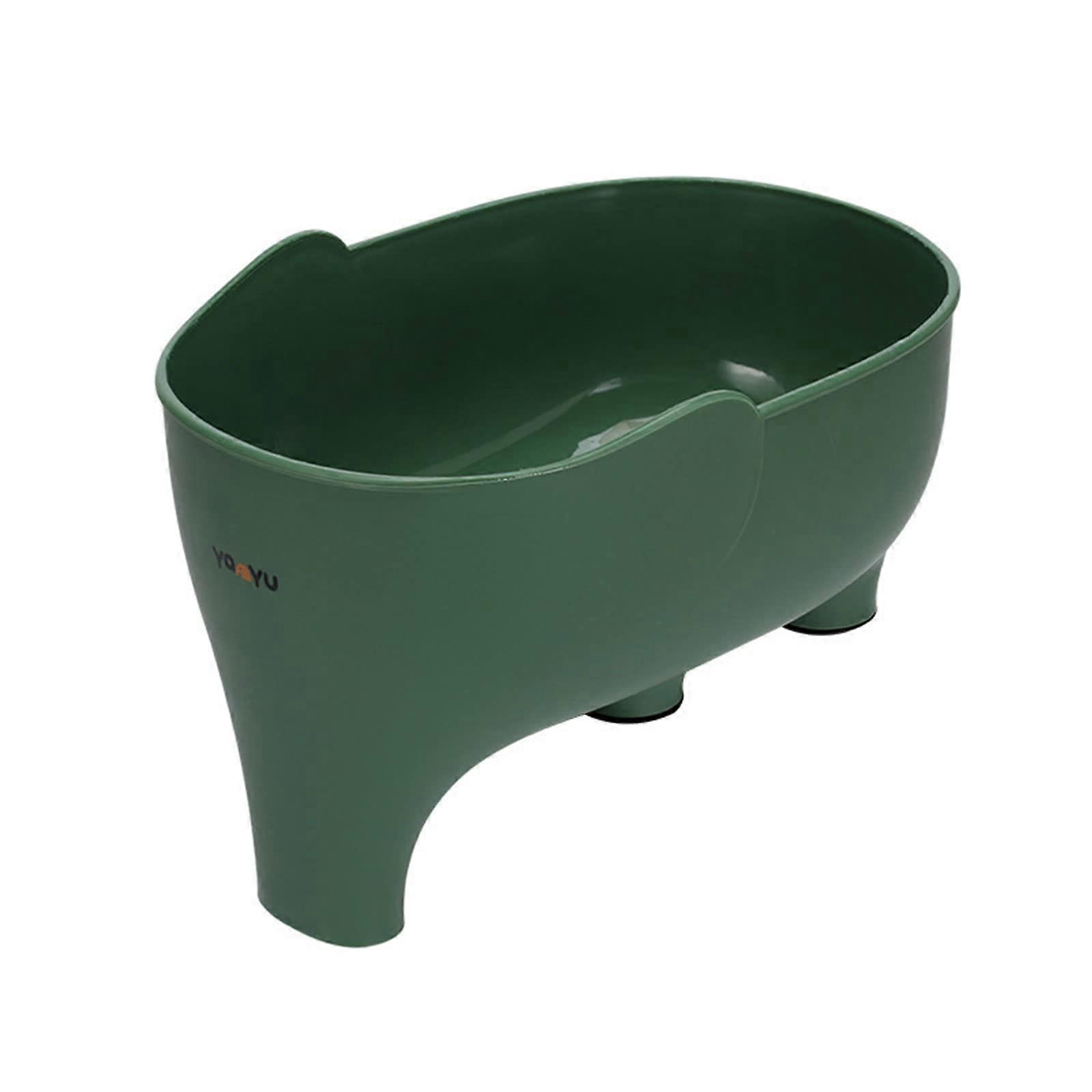 "Multifunctional Kitchen Sink Filter Basket Green, Durable Plastic, Easy to Clean, Compatible with Standard Sinks"