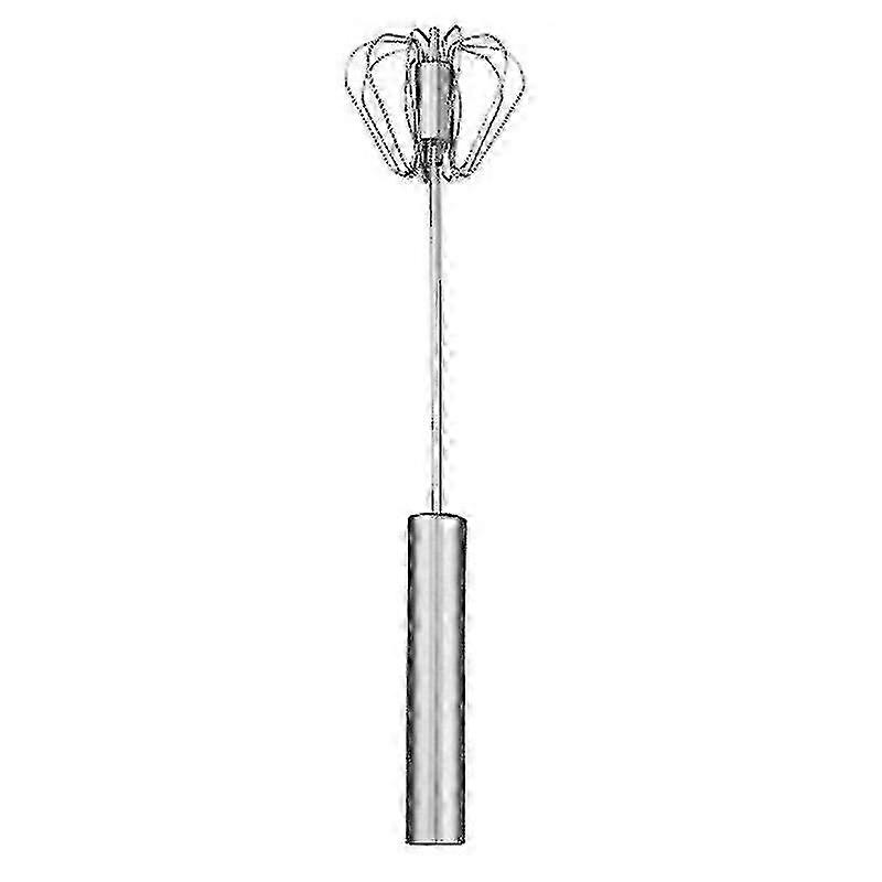 Semi-Automatic Stainless Steel Egg Beater & Whisk - Manual Mixer for Milk, Butter & Foam Preparation
