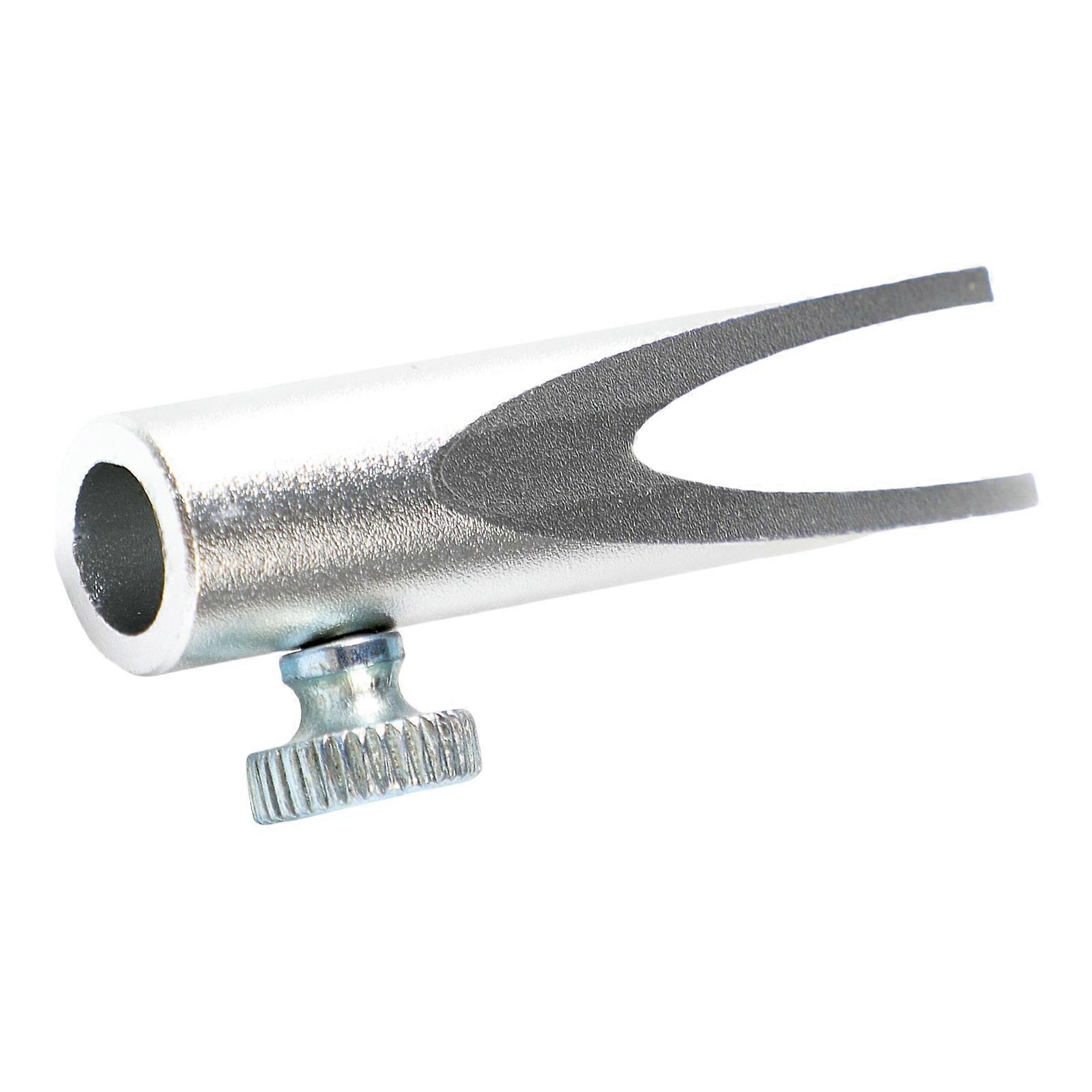 Eyebrow Pencil Sharpener Auxiliary Tool With Double Side Grooved For Eyebrow Pencil Lip Liner Sketch Pencil Sharpening silver