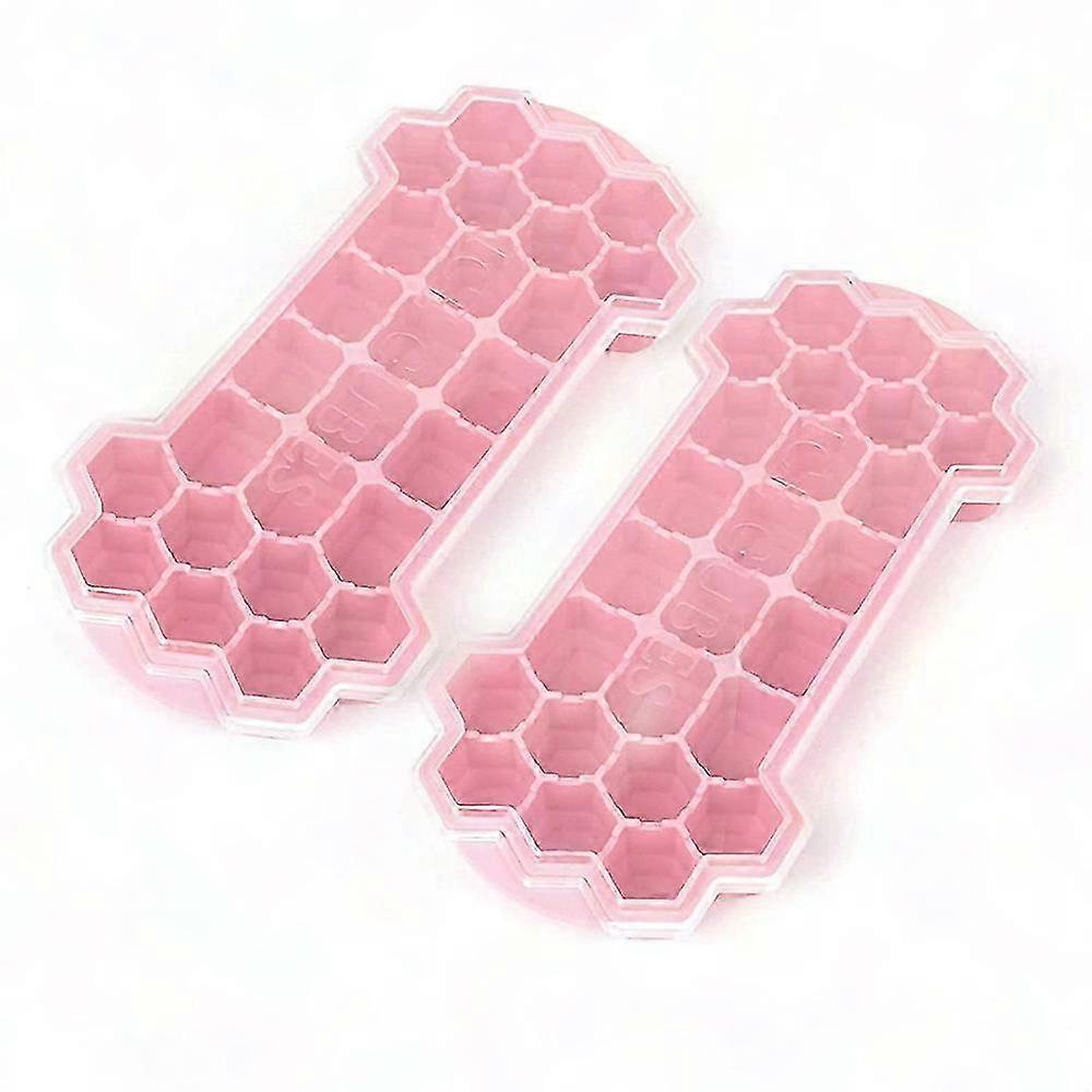 Silicone Ice Cube Mold - Flexible, Stackable & Reusable Tray for Perfect Hexagon Cubes