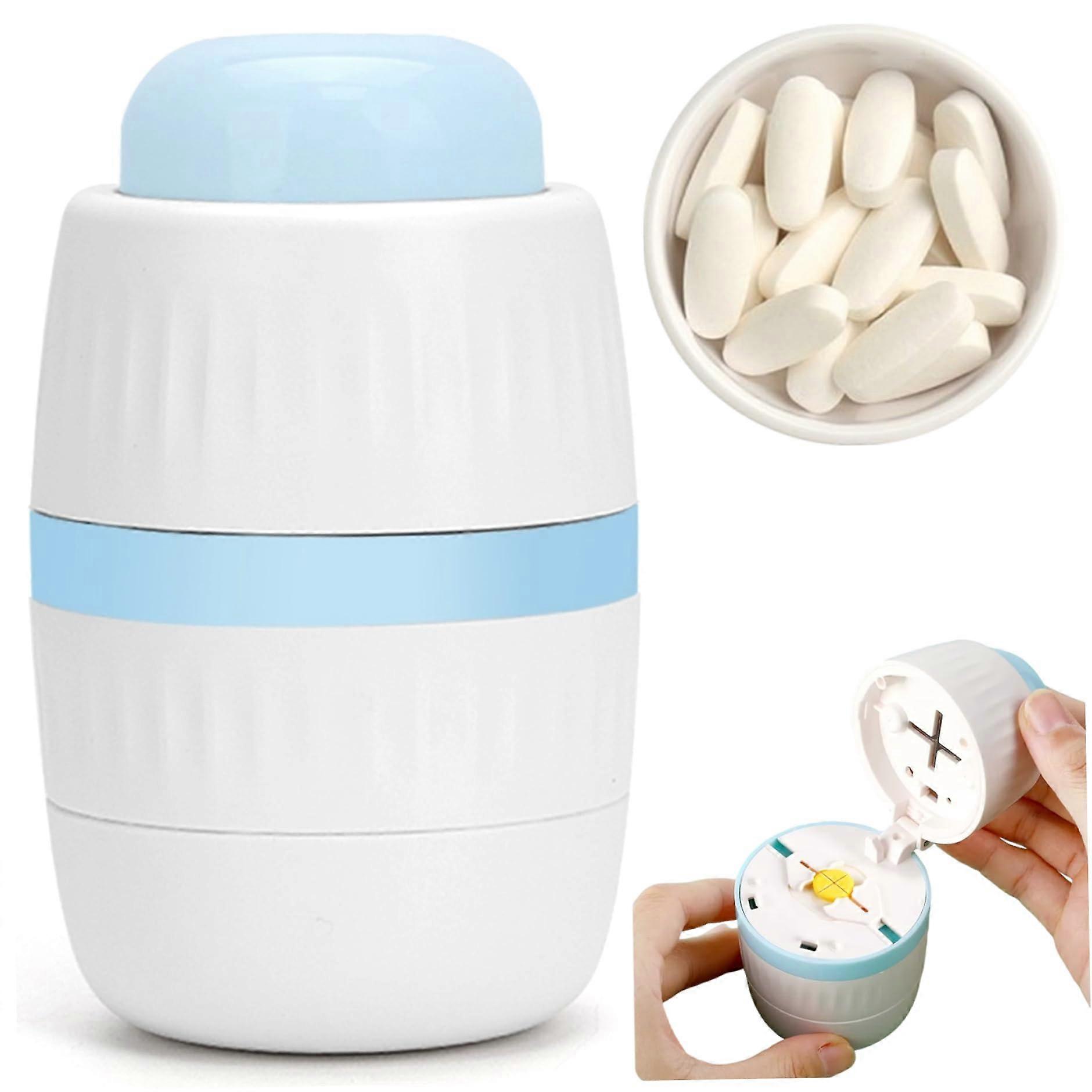 Pill Cutter - Food Grade Portable 1/4 & 2 Splitter for Small Tiny Pills, Multipurpose, Safe Cutting Grinding Tool