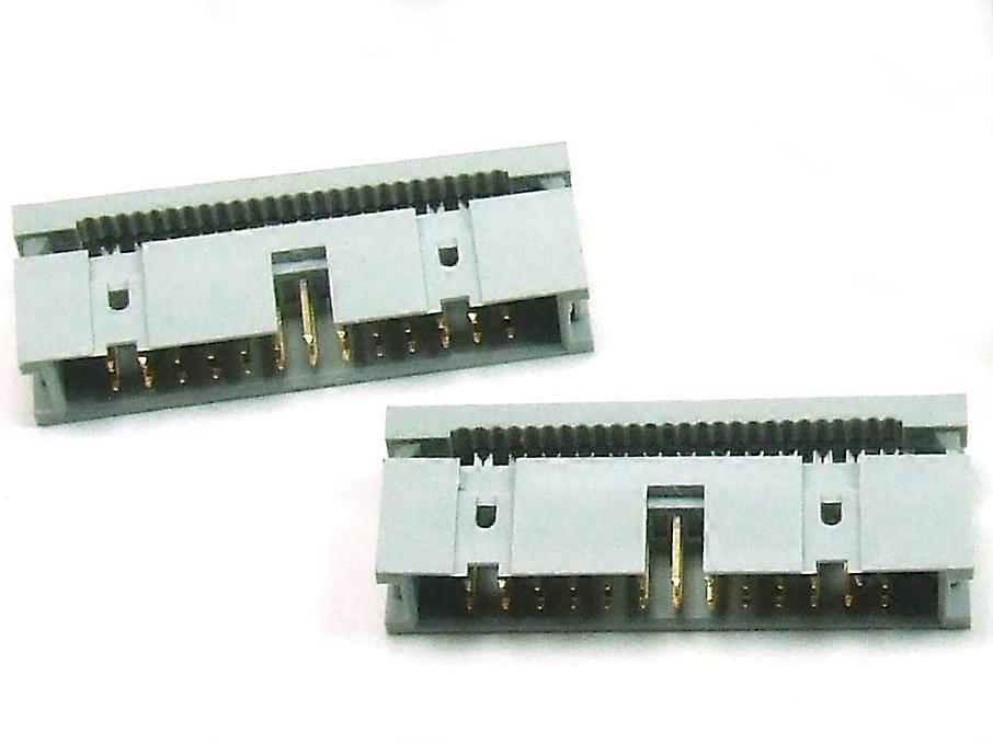 2 x IDC 2.54 mm Female Ribbon Cable 26-Pin Connector for Electronics Projects and PCB Connections #A4799
