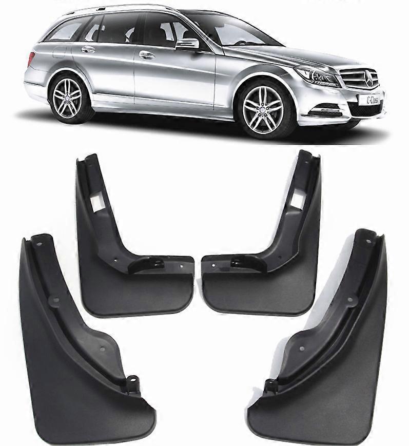 Compatible  Splash Guards Mud Flaps For 2011-2014 Mercedes Benz C Class S204 T-model
