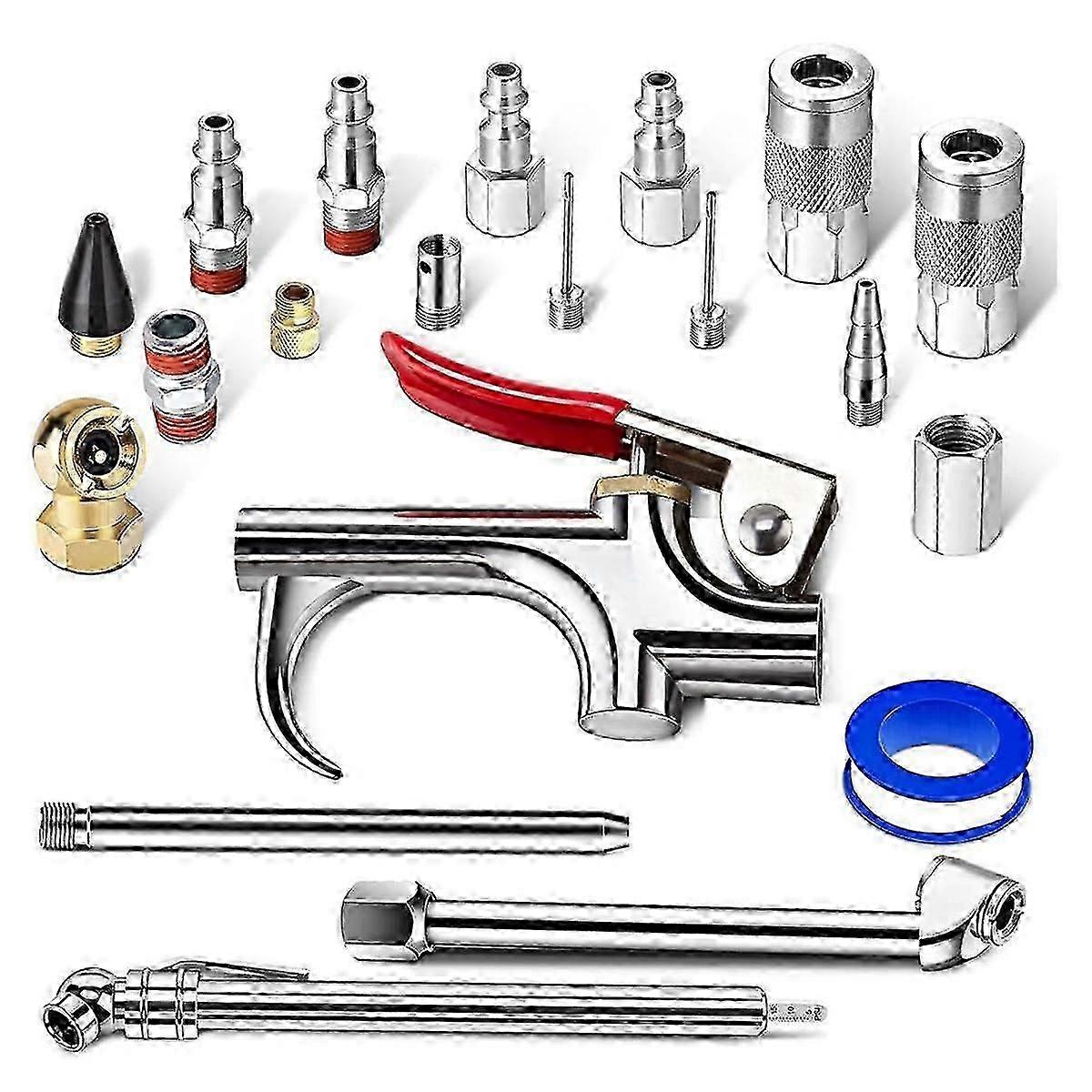 20 Piece Air Tool Kit, Air Compressor Kit,Air Tools with 1/4 Inch NPT Quick Connect Couplers, Air Compressor Accessories