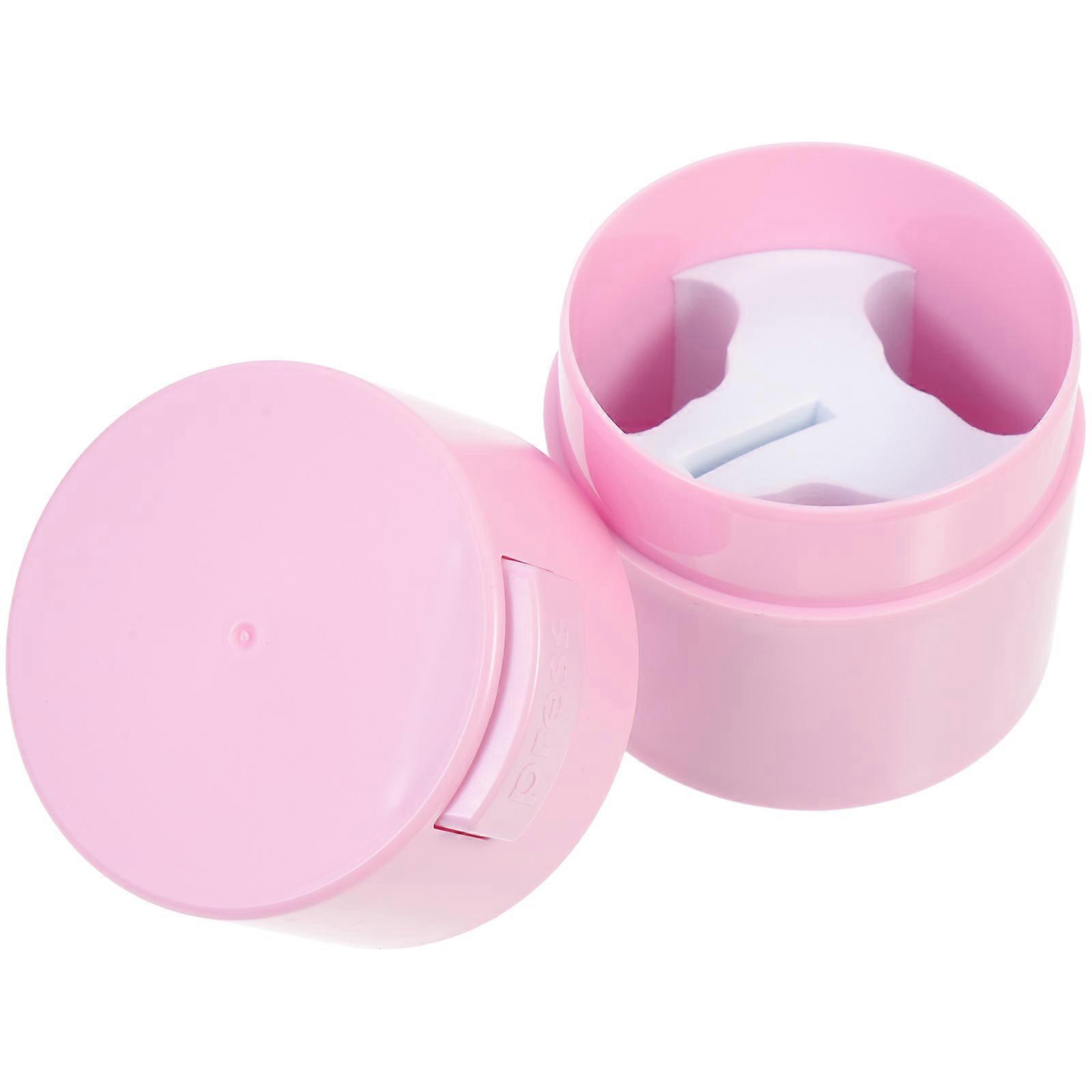 Vacuum Sealed Grafting Eyelash Glue Container for Salon and Home Use – Leak Proof Lash Extension Glue Jar for Freshness Preservation, Pink