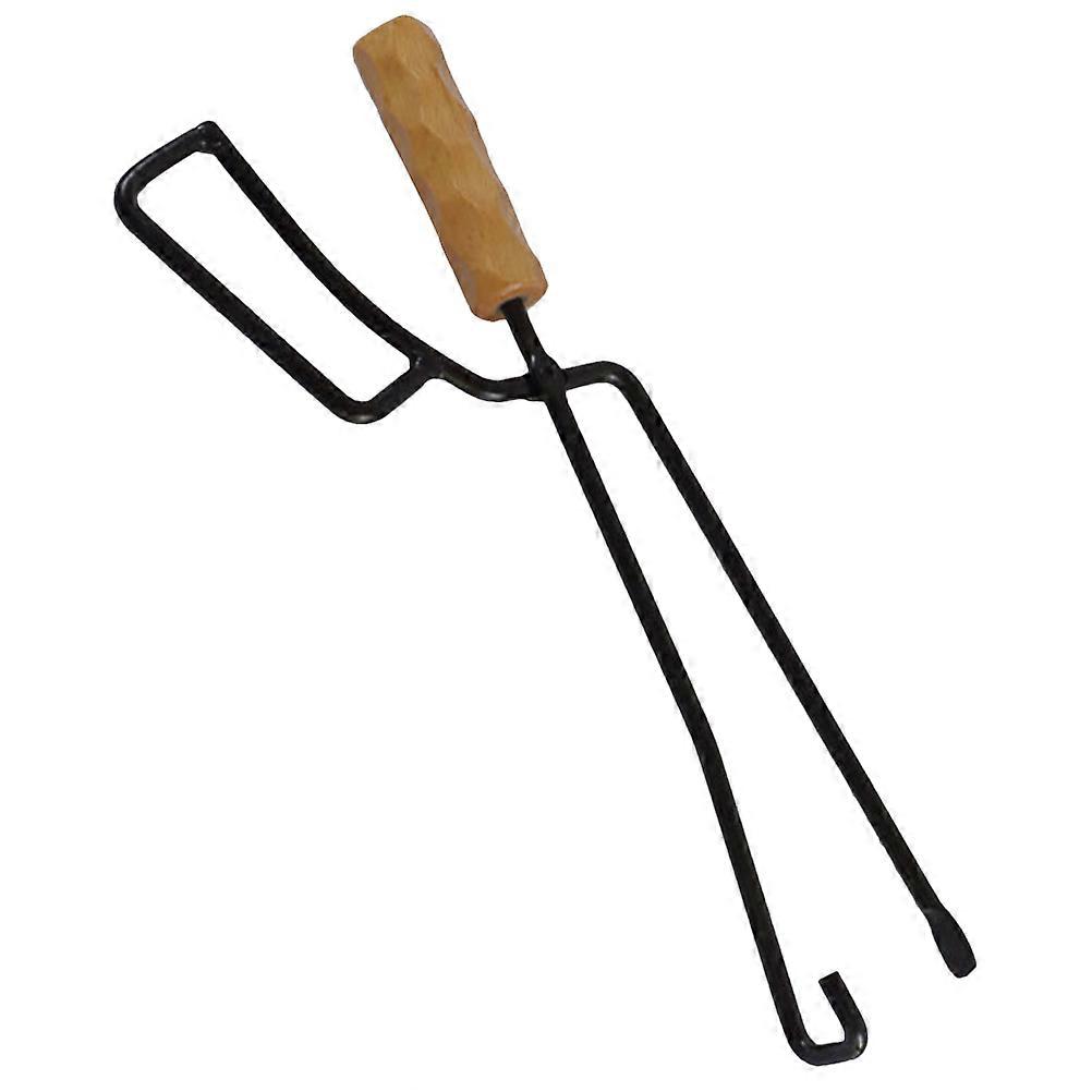 Durable Firewood Tongs with Ergonomic Handle for BBQ, Camping, and Outdoor Fire Pit Use