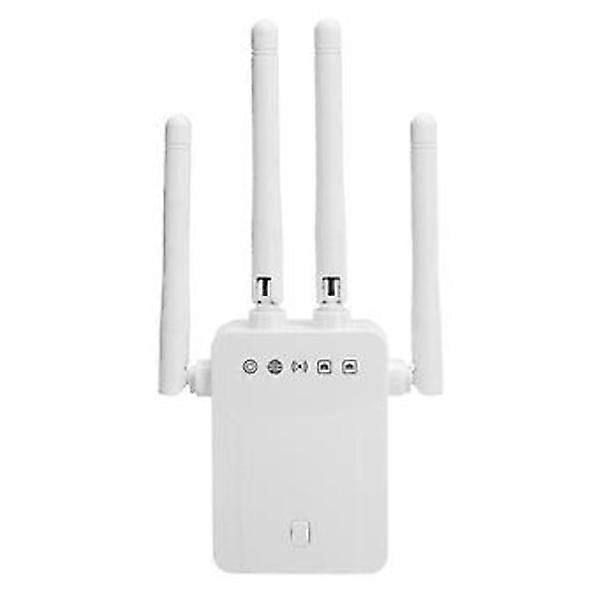 2.4GHz 300Mbps Wireless Repeater 4 External Antennas WiFi Range Extender ZF-3Z06 100-240V US Plug.