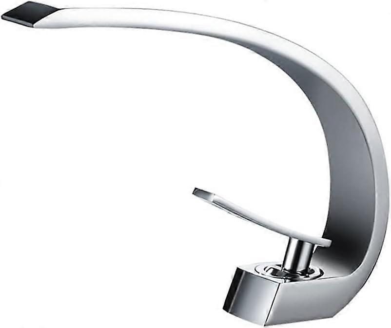 Bathroom Basin Mixer Tap Brass Single Lever Mixer Tap with Cold and Hot Water Available (D)