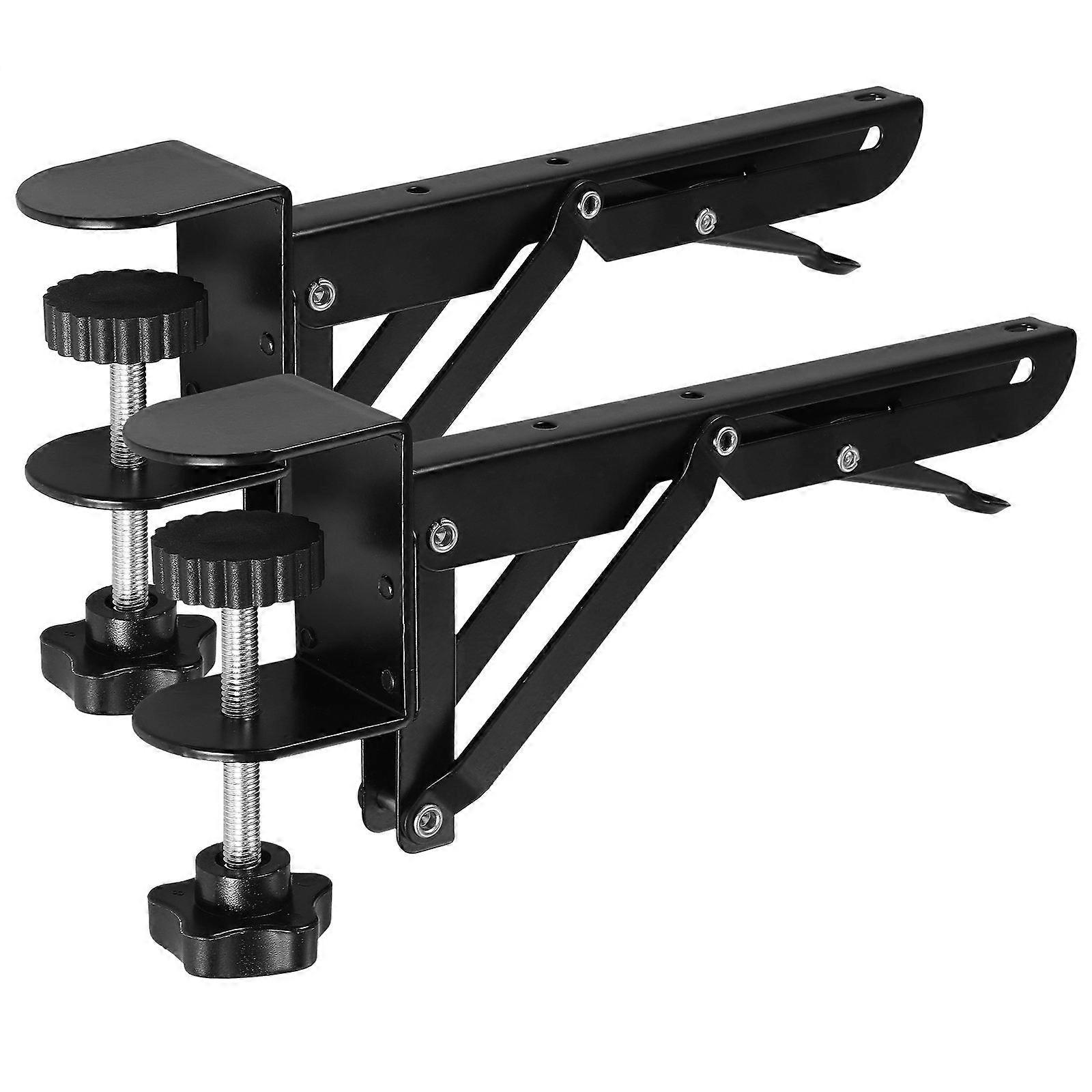 Keyboard Support Bracket 1 Set Folding Design For Indoor Outdoor Use Black Adjustable Screw Lightweight Easy To Use