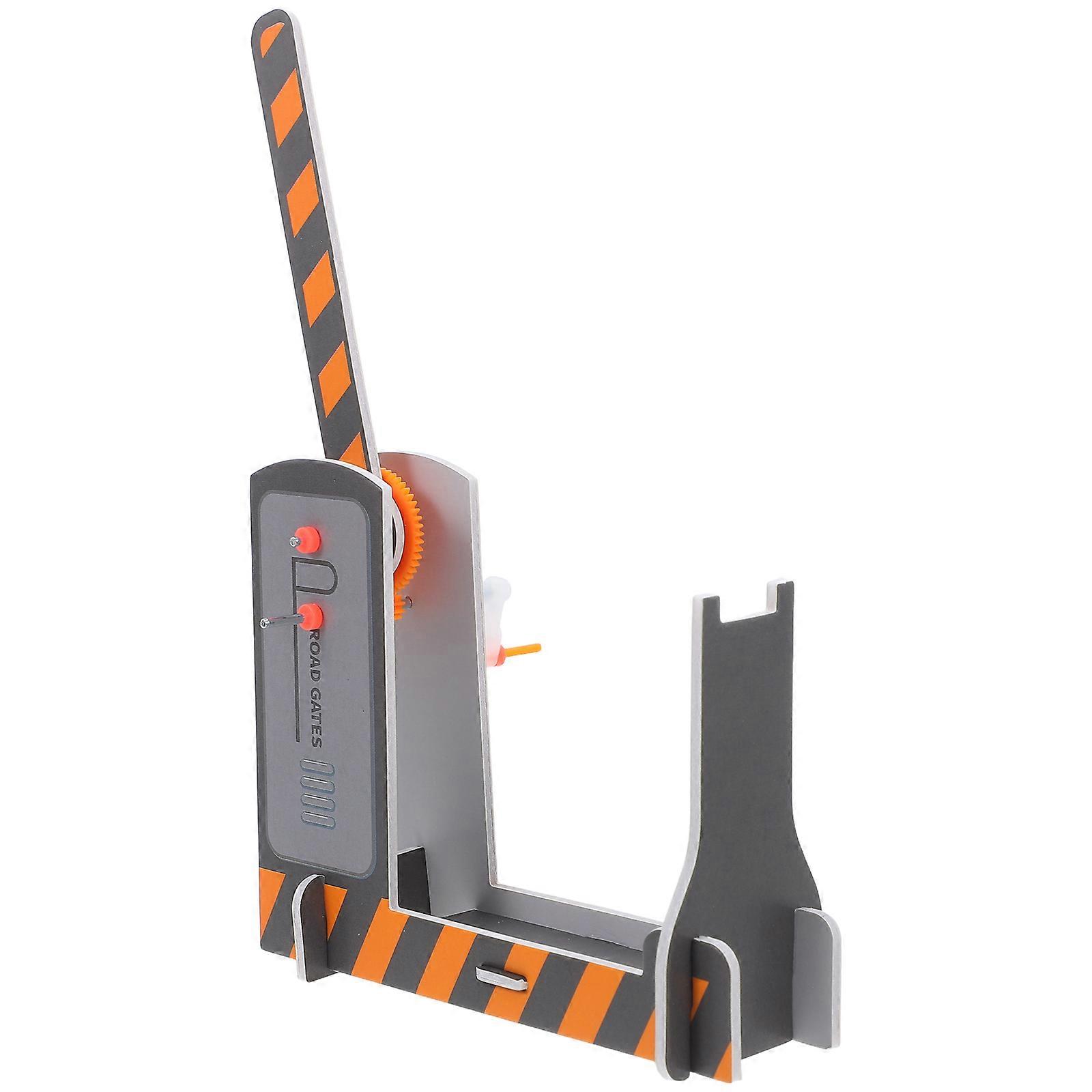 2pcs Train Crossing Model Railroad Signal Gate Assembly Kit for Tracks   Educational Toy Enhancing Hand Eye Coordination Collectible Accessory