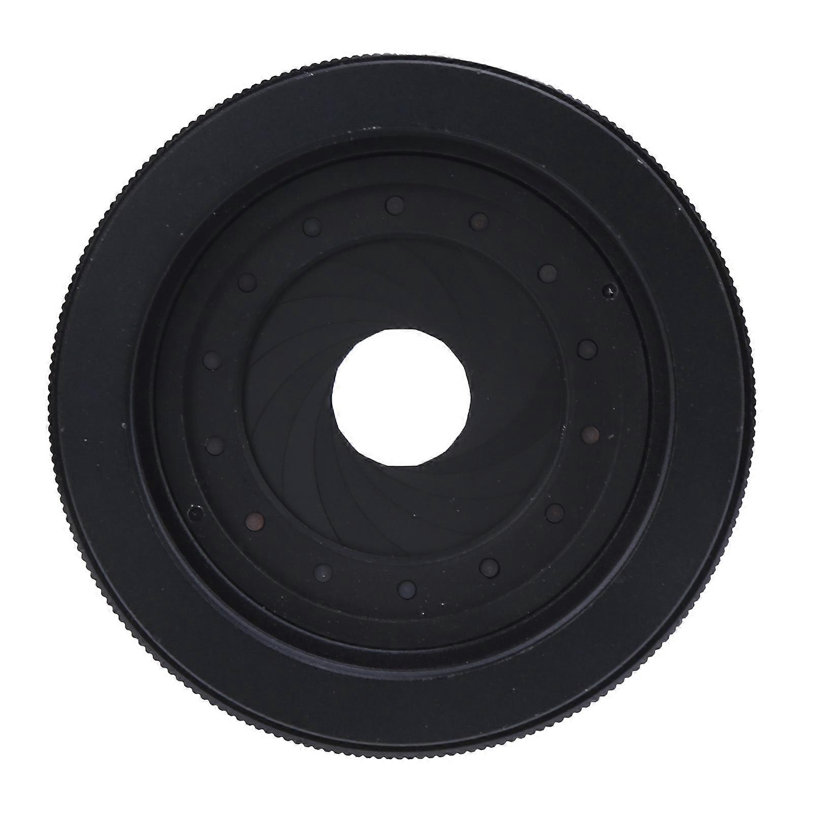 1.5‑25mm Adjustable Metal Iris Diaphragm Aperture M42 to M42 Camera Lens Adapter