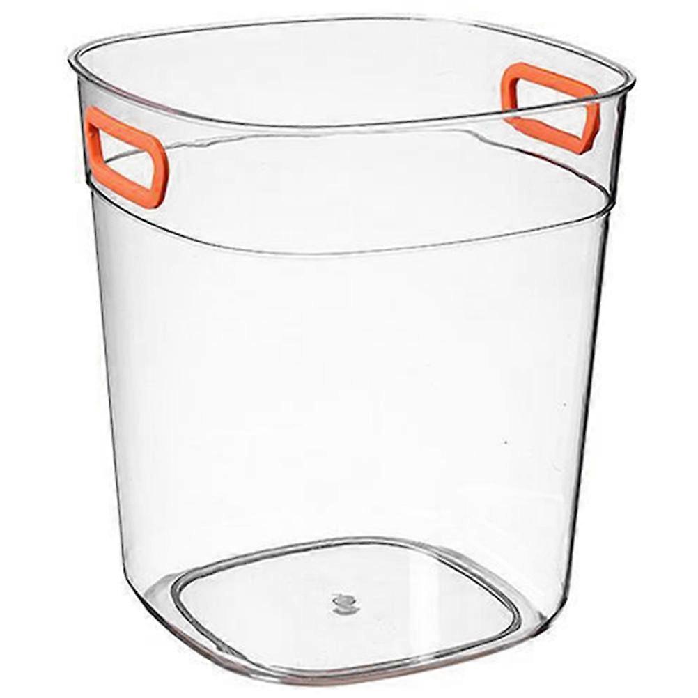 Handheld Ice Cube Bucket for Cold Beverages Transparent Plastic Container for Home Use 7.87 x 5.12