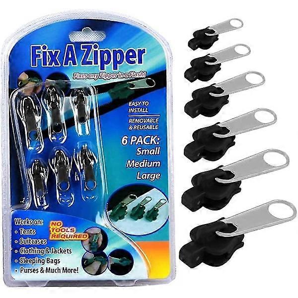 Clip-on Zipper Puller, Zipper Puller, Zlideon Zipper Puller, Metallic Zipper Kit για ρούχα, τσάντα, σακάκια, σκηνές, αποσκευές