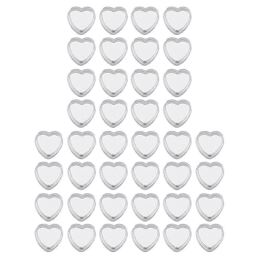 50Pcs 4g Heart Shape Empty Cream Containers with Lids for Cosmetic Storage