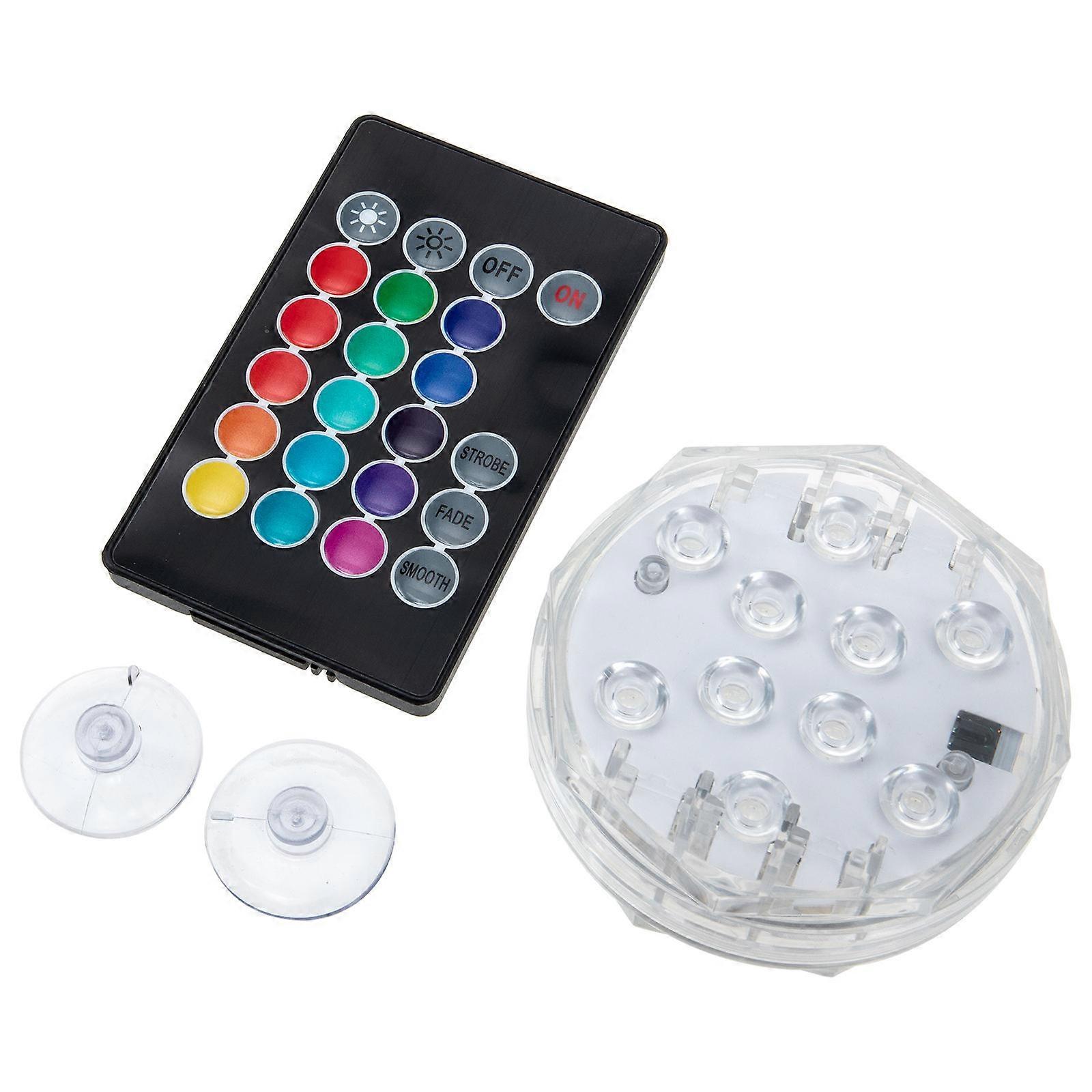 Submersible Led Light For Swimming Pool Atmosphere Creation 7X7Cm Ip68 Waterproof 1Set