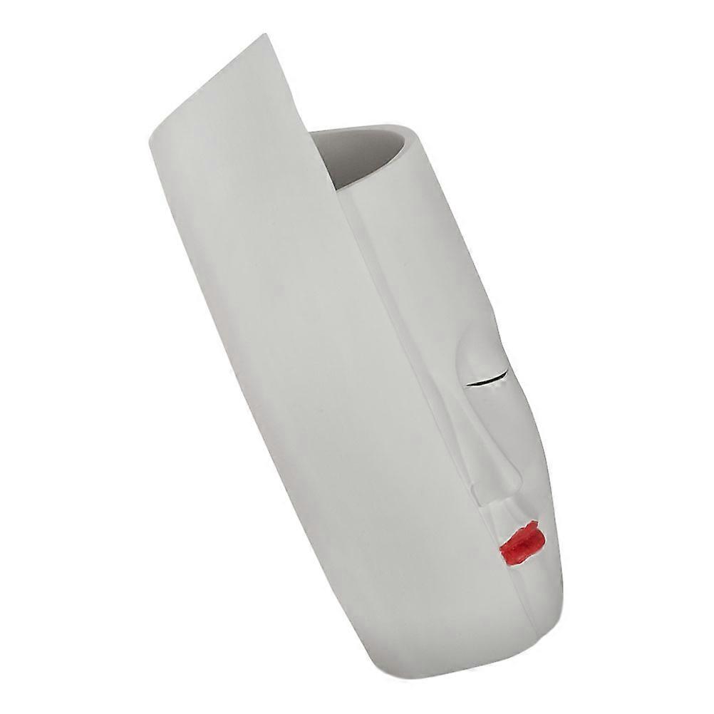 Minimalist Flower Container Vase For Garden Décor Showcasing Flat Bottom Design In Elegant White 1Pack