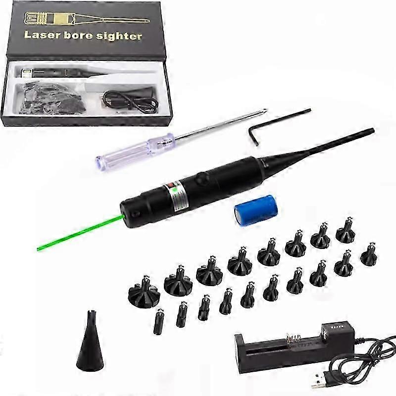 Green/Red Laser Calibrator Aluminum Alloy Calibrator Turn-Free Laser Calibrator with 18 Adapter Cross-border Aiming Instrument