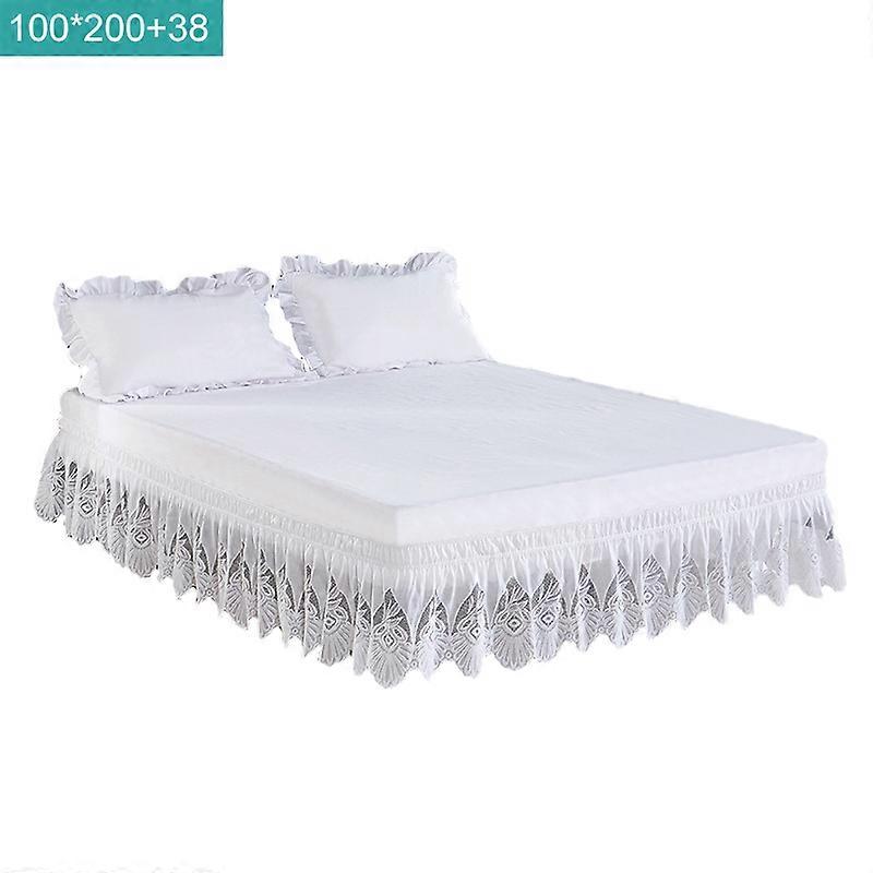 Twim/ Full/ Queen Elastic Frill For Bed Frame Lace Cover Around Bed King-size Frill For Bed Frame S Comfort Wrinkle Resistant Wrap For Bedroom