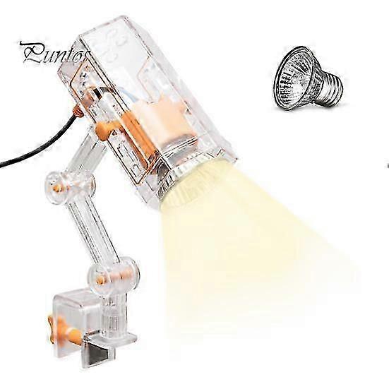 Sürüngen Isı Lambası 360 derece Dönebilen Kol Parlaklık Ayarlanabilir Güneş Işığı Simülasyonu UVA UVB Kaplumbağa Basking Spot