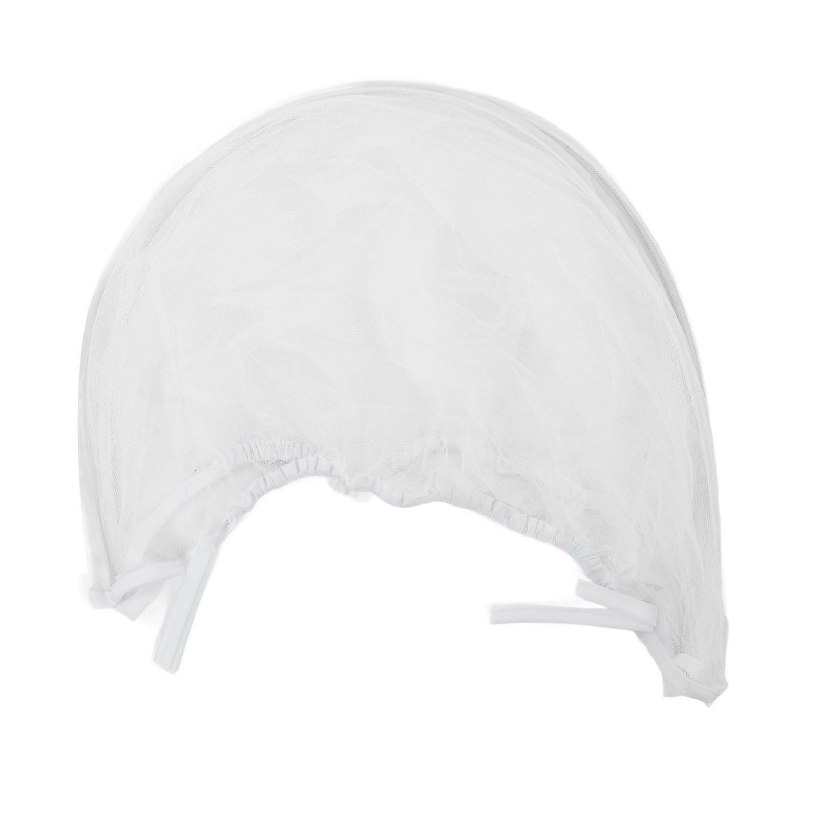 Baby Stroller Net Breathable Mesh Ultralight Reusable Visible Stroller Netting Cover for Bassinet Cradles White