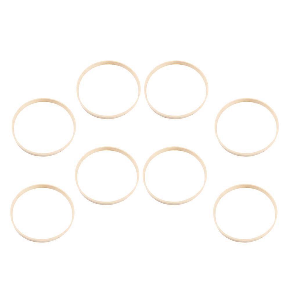 Durable Bamboo Hoops for Crafts and Wreath Making with Smooth Finish 8 Pieces