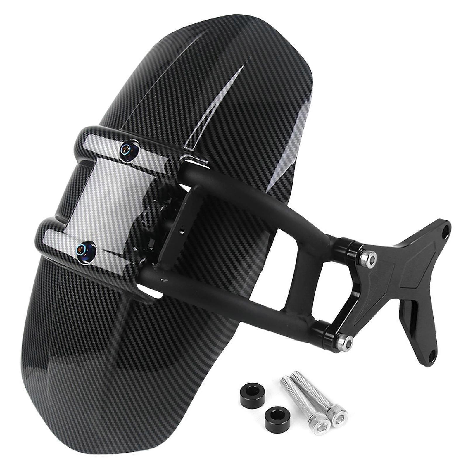 Carbon Fiber Style Waterproof Motorcycle Rear Mudguard Modification Accessory Fits for Nmax155