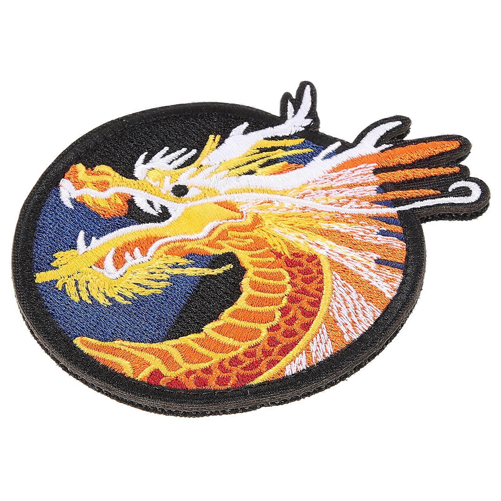 Dragon Applique Patch Cartoon Design For DIY Sewing Projects 9.5x8cm Decorative 1Pack