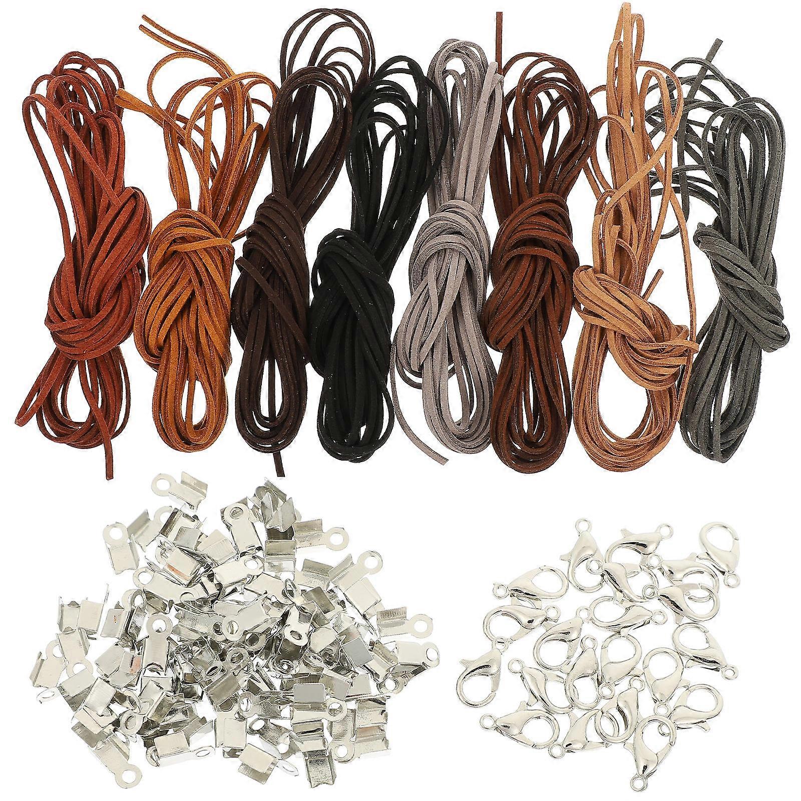 Vintage DIY Jewelry Making Kit Durable Suede Cord for Necklaces, Bracelets & Anklets Craft Your Own Accessories with Resilient String