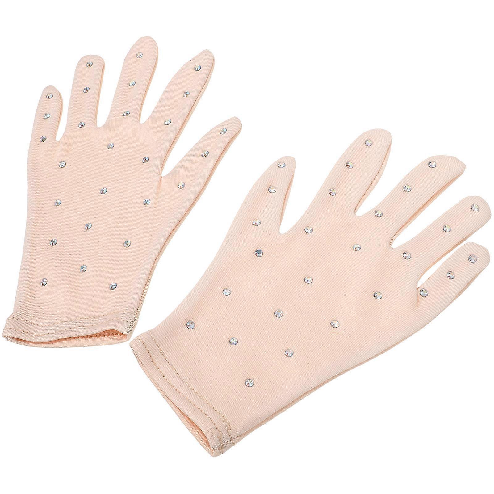 Here's a refined and professional product description for **Sequin Stage Gloves** tailored for figure skaters, performers, partygoers, and dancers: